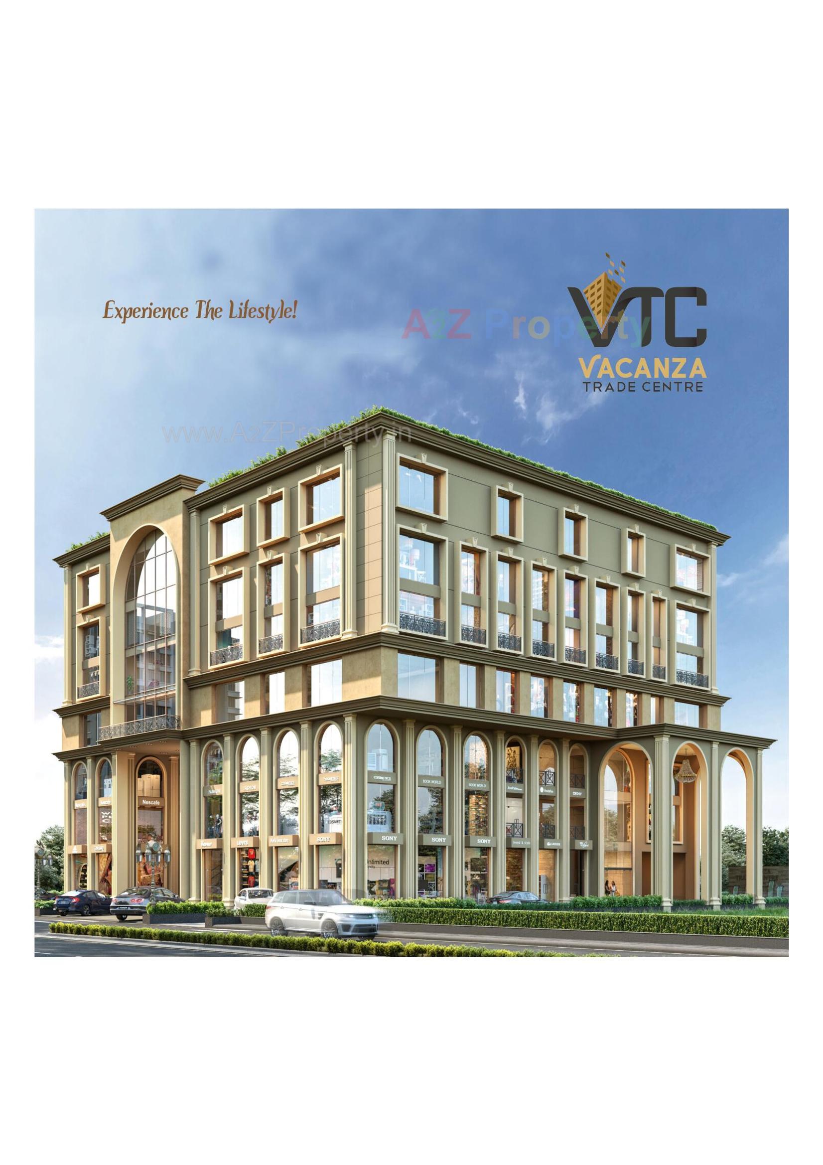 3D Elevation of real estate project Vacanza Trade Center located at Vesu, Surat, Gujarat