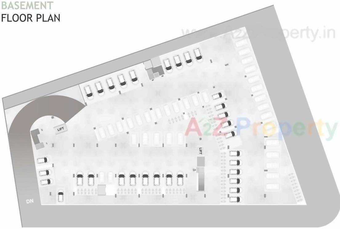 Layout of real estate project Vaibhavlaxmi Shopping located at Bhestan, Surat, Gujarat