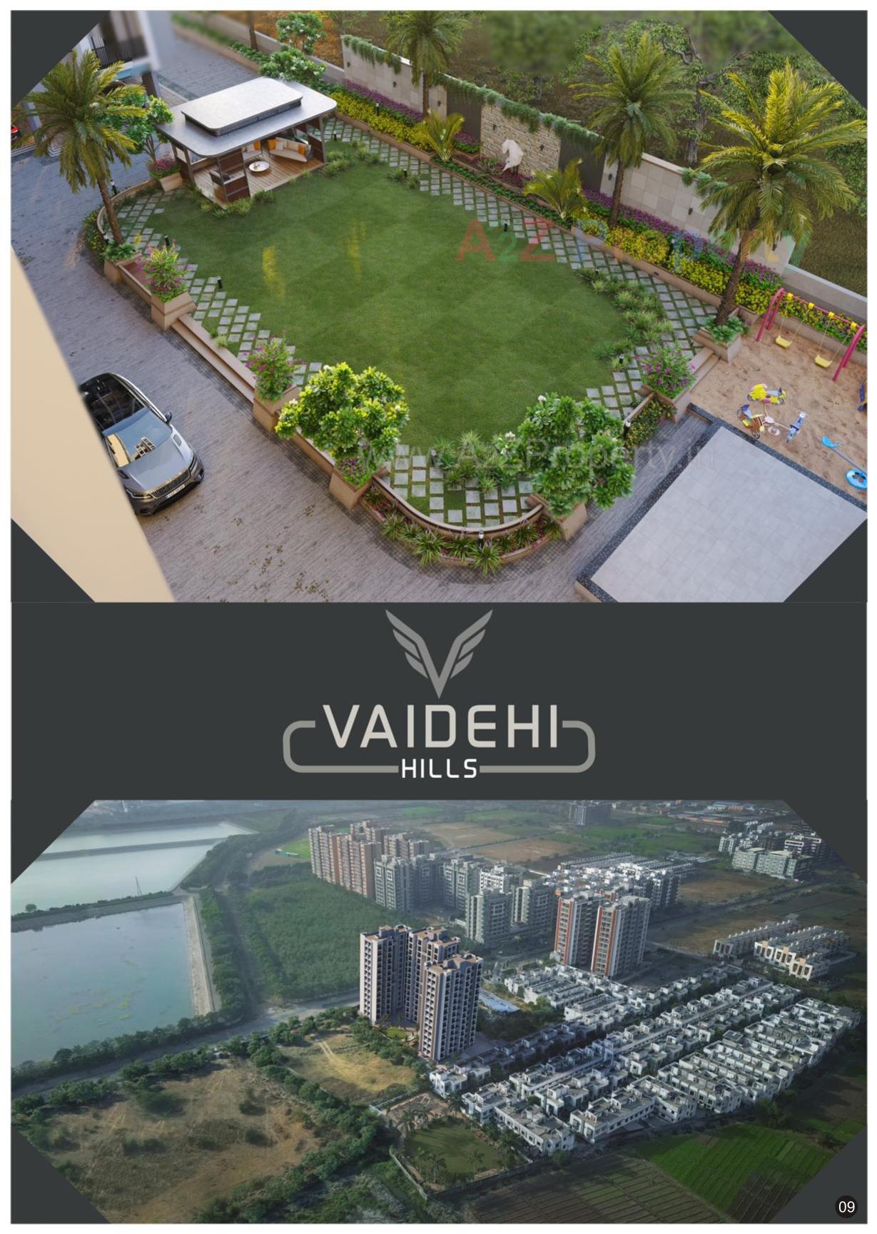 3D Elevation of real estate project Vaidehi Hills located at Karadava, Surat, Gujarat