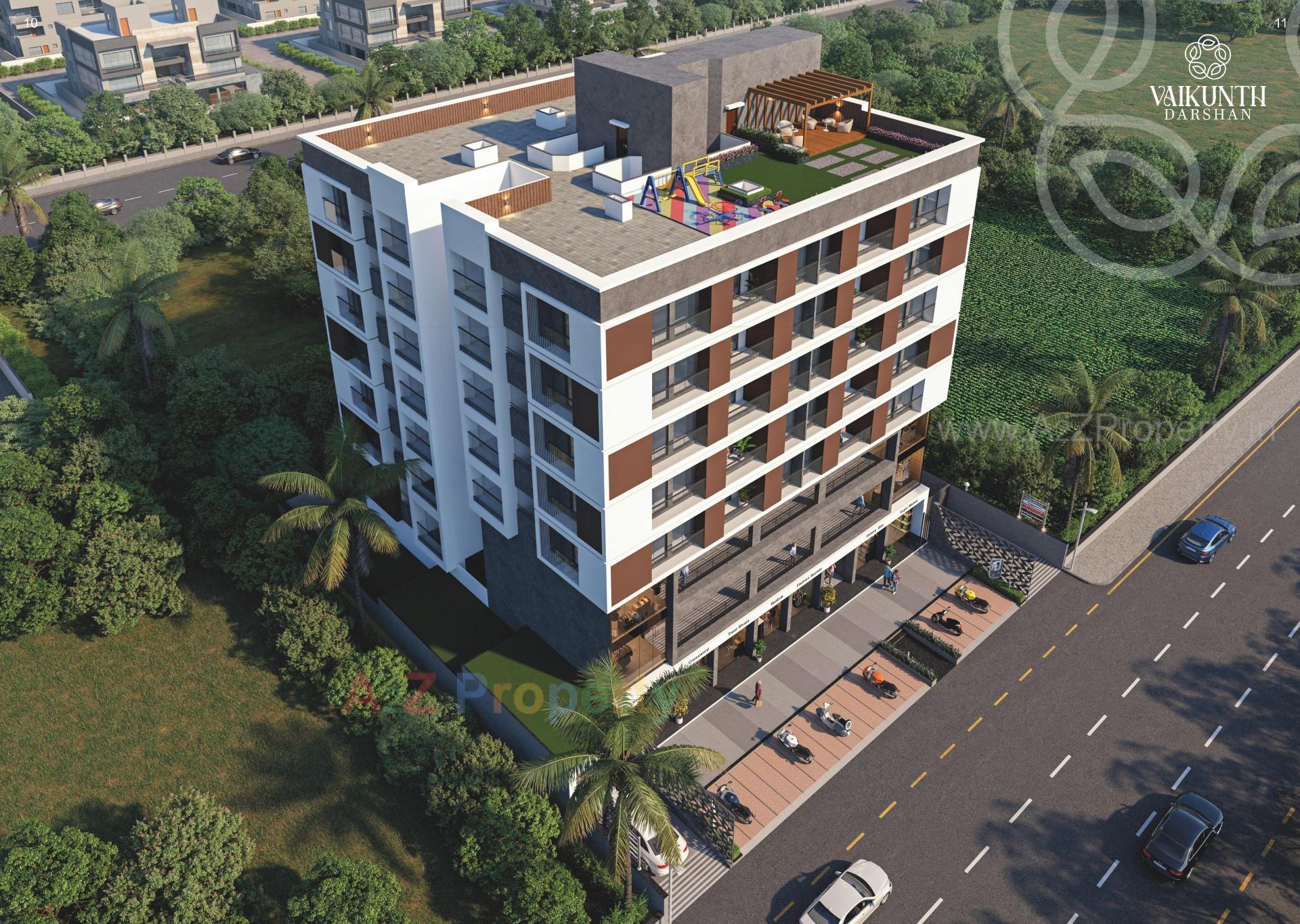 3D Elevation of real estate project Vaikunth Darshan located at Variav, Surat, Gujarat