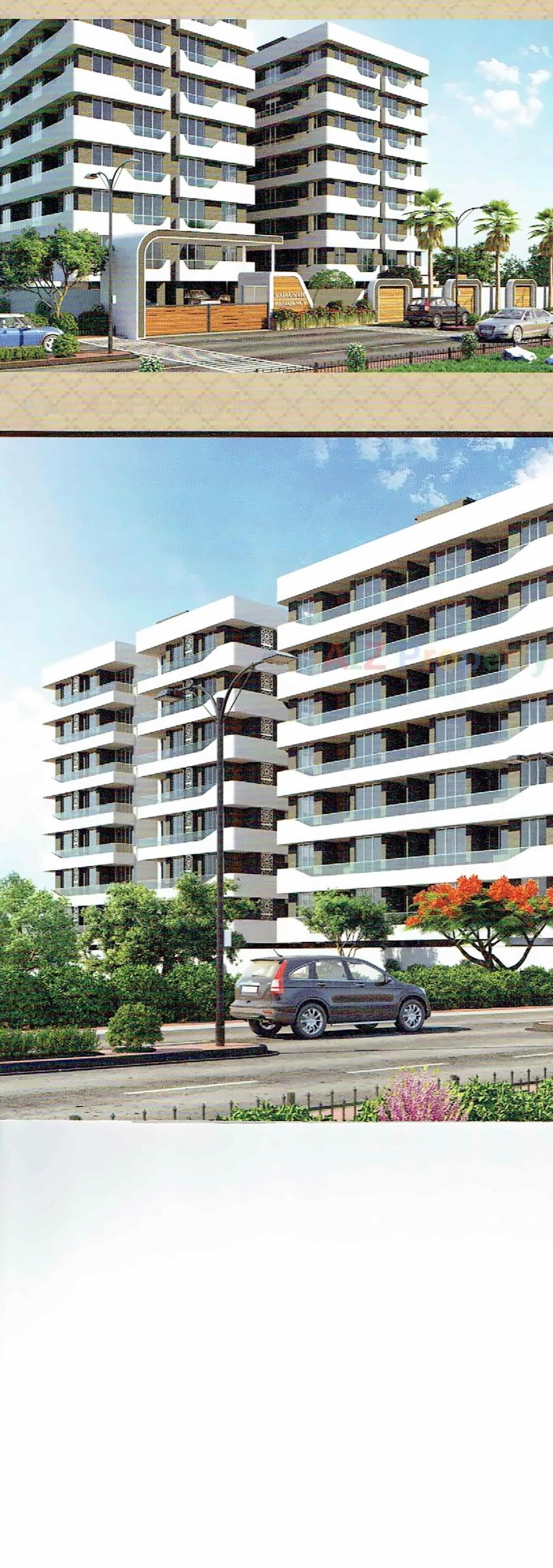 3D Elevation of real estate project Vaikunth Residency located at Varachha, Surat, Gujarat