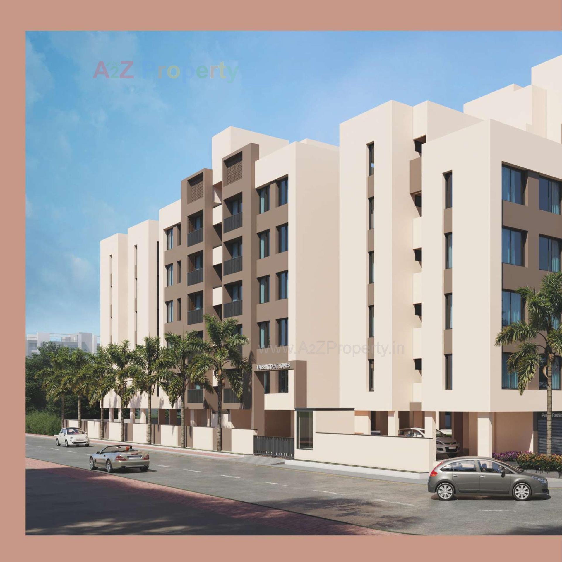 3D Elevation of real estate project Vaishnodevi Homes located at Kosad, Surat, Gujarat