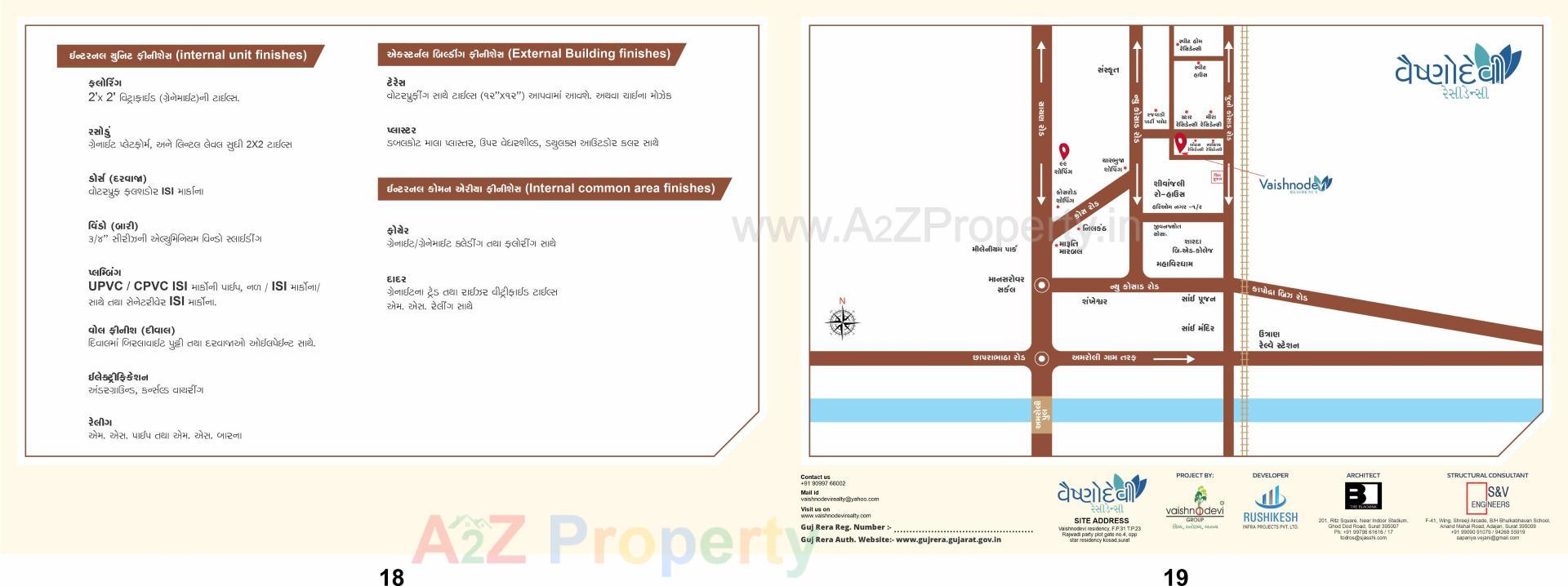  of real estate project Vaishnodevi Residency located at Kosad, Surat, Gujarat