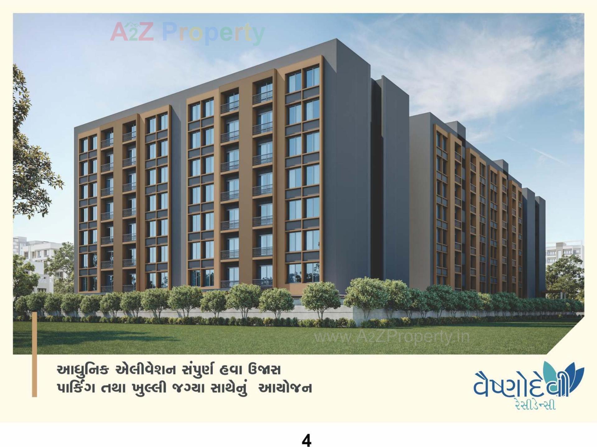 3D Elevation of real estate project Vaishnodevi Residency located at Kosad, Surat, Gujarat