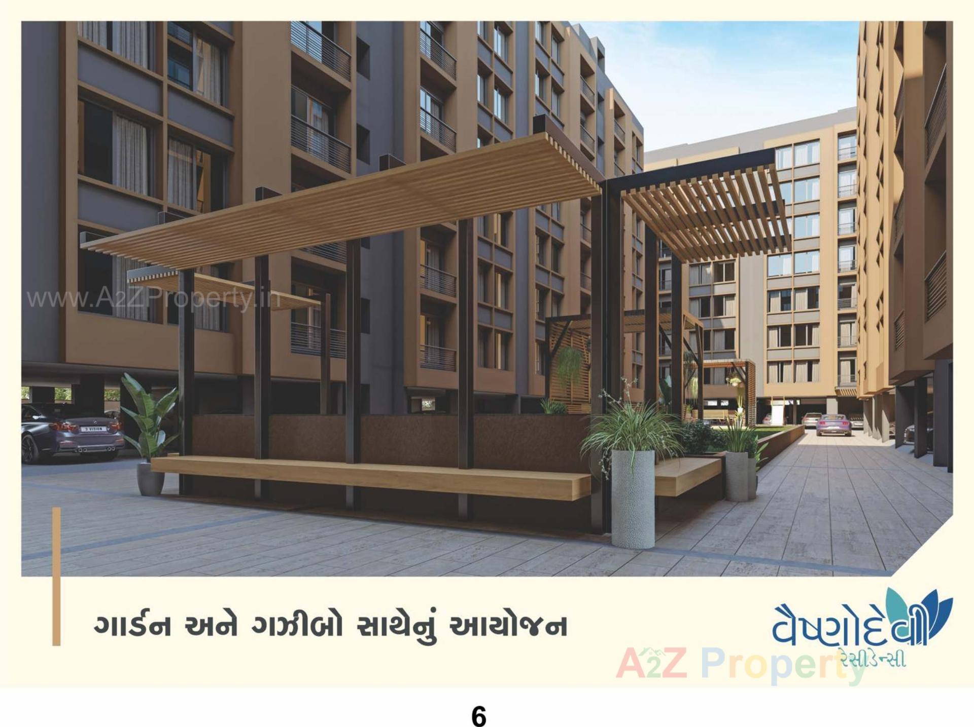 3D Elevation of real estate project Vaishnodevi Residency located at Kosad, Surat, Gujarat