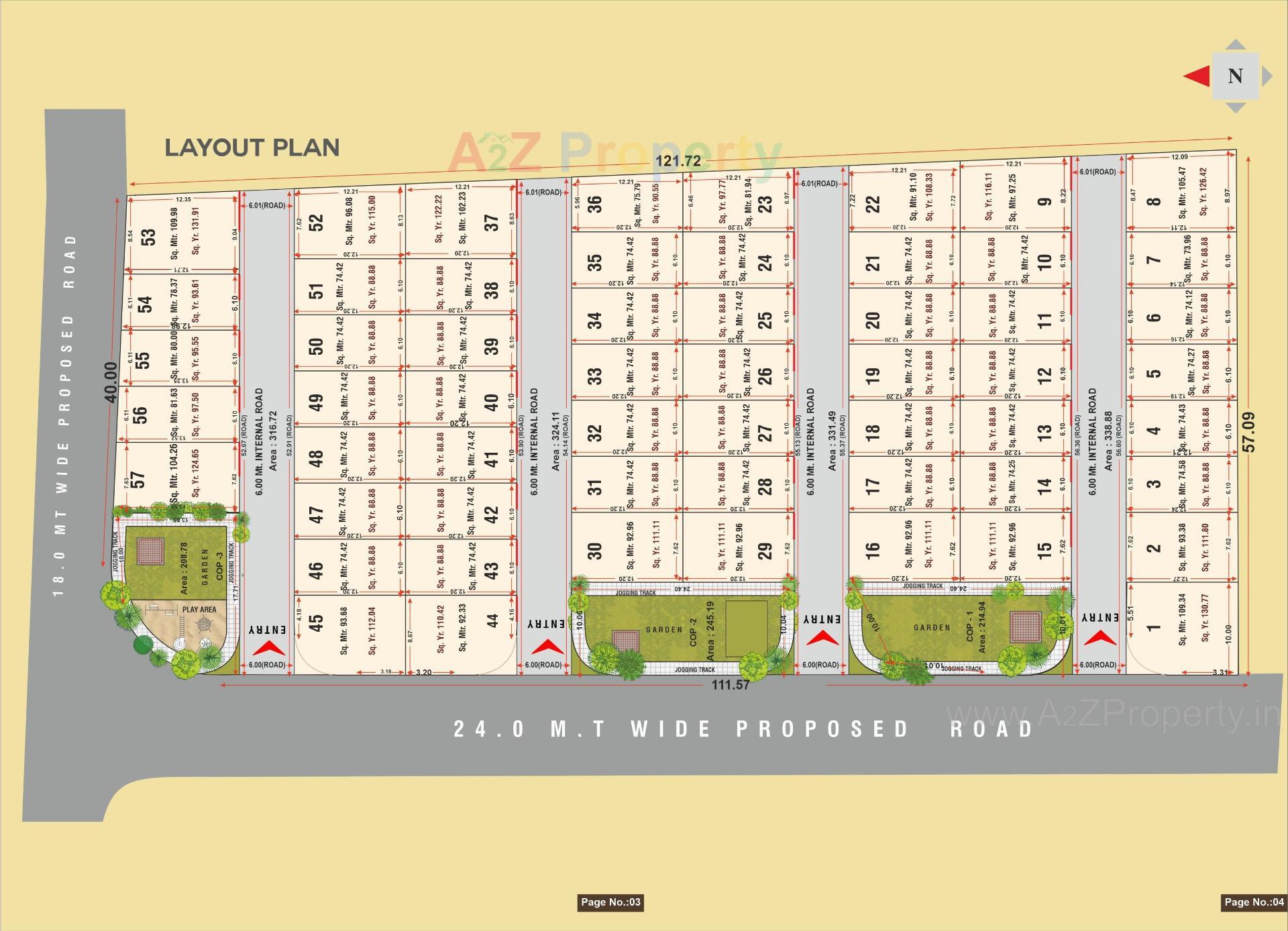 Layout of real estate project Vaishnodevi Serenity Villa located at Chichi, Surat, Gujarat