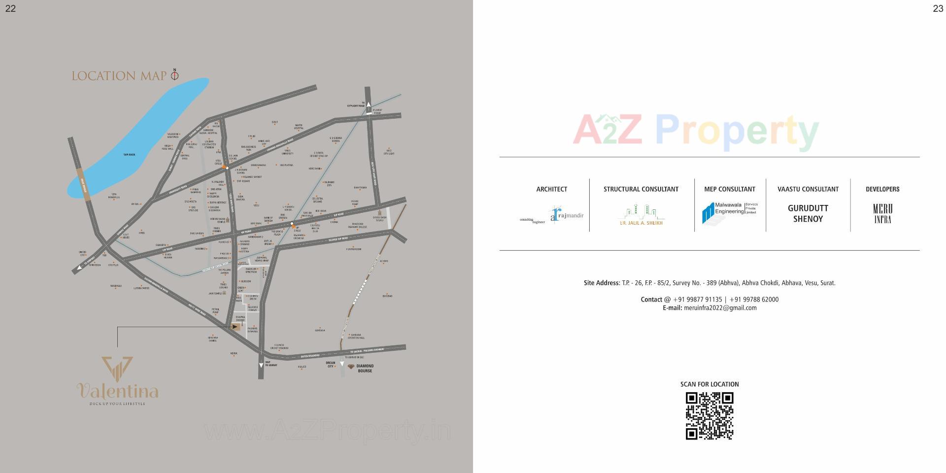  of real estate project Valentina located at Abhva, Surat, Gujarat