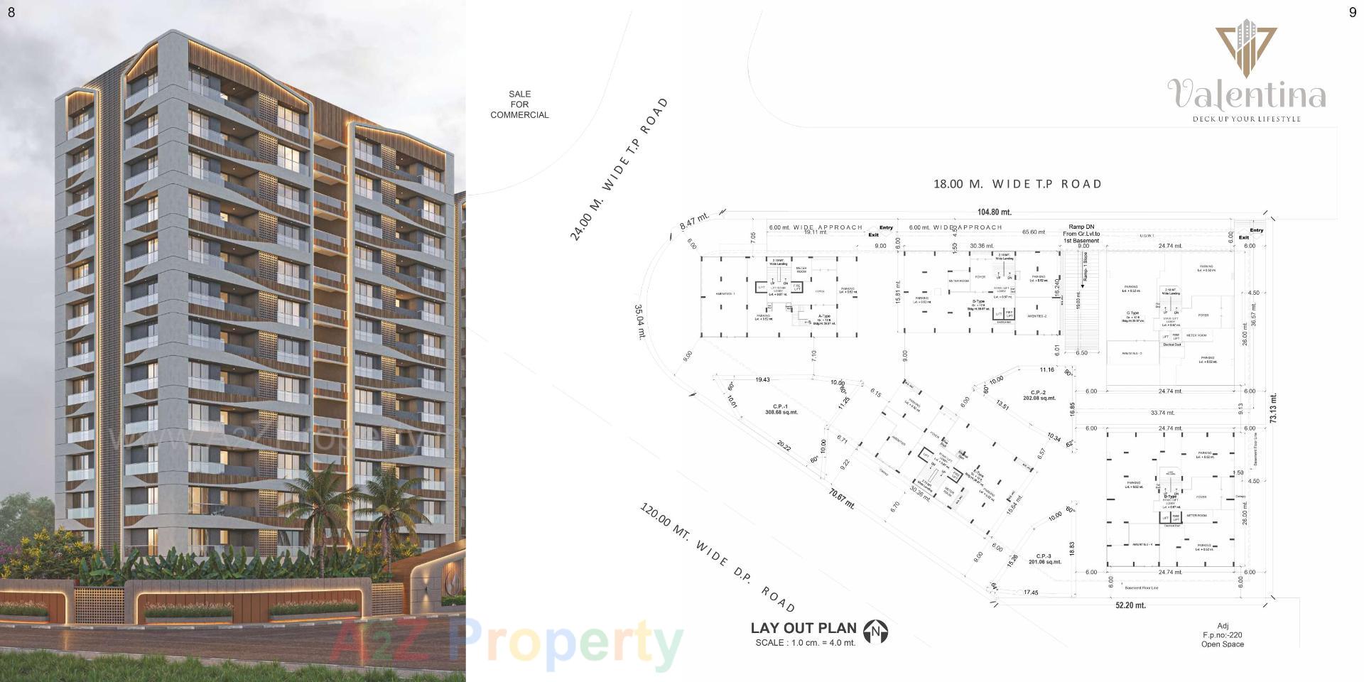  of real estate project Valentina located at Abhva, Surat, Gujarat
