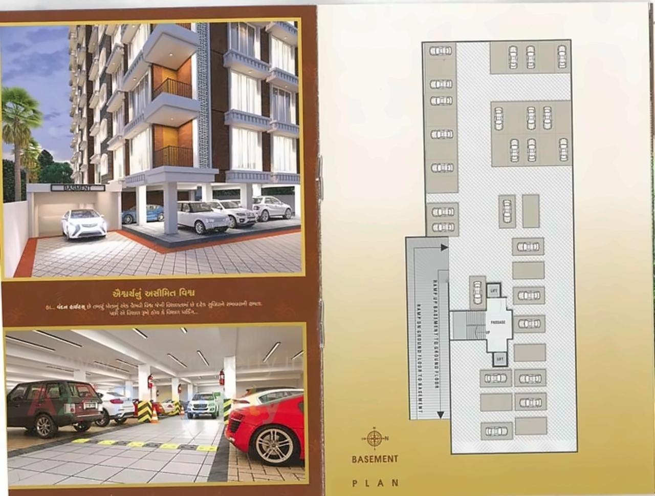 Layout of real estate project Vandan Height located at Puna, Surat, Gujarat