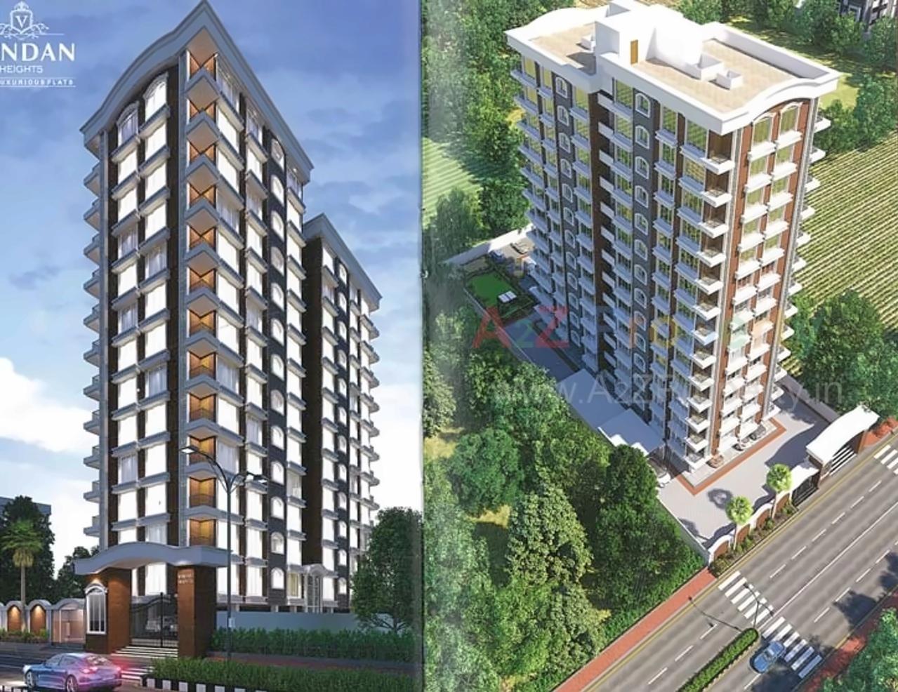 3D Elevation of real estate project Vandan Height located at Puna, Surat, Gujarat