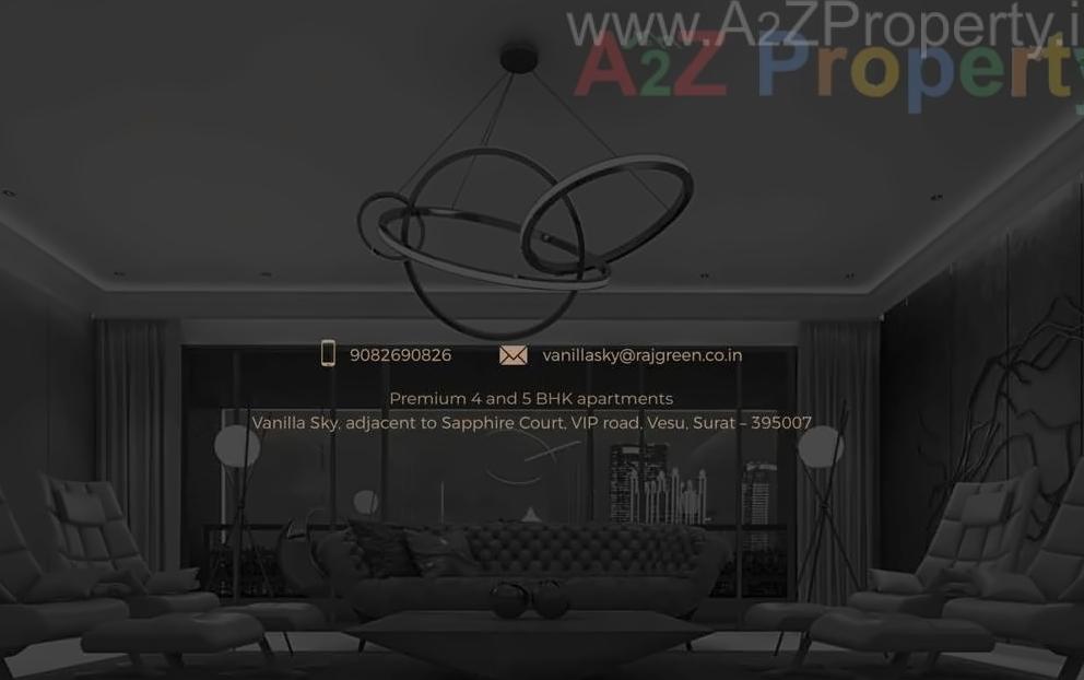 3D Elevation of real estate project Vanilla Sky located at Vesu, Surat, Gujarat