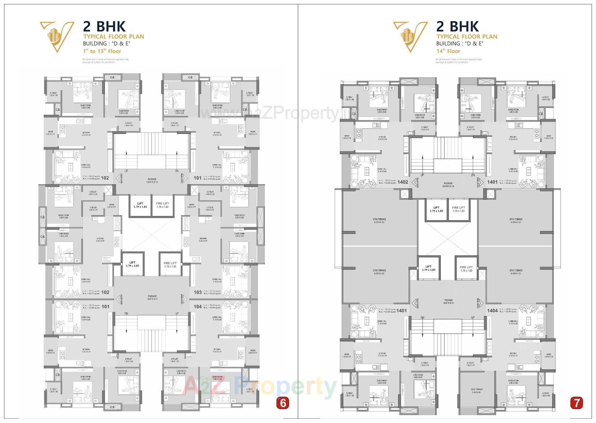 Layout of real estate project Vardan Luxuria located at Surat, Surat, Gujarat