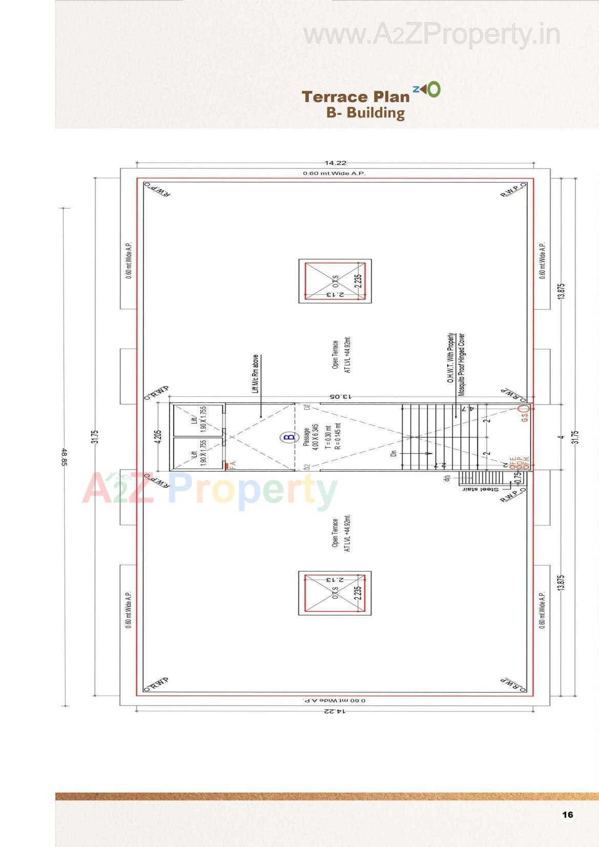 Layout of real estate project Vardhman Residency   Jain Aradhna Bhawan located at Bharthana, Surat, Gujarat
