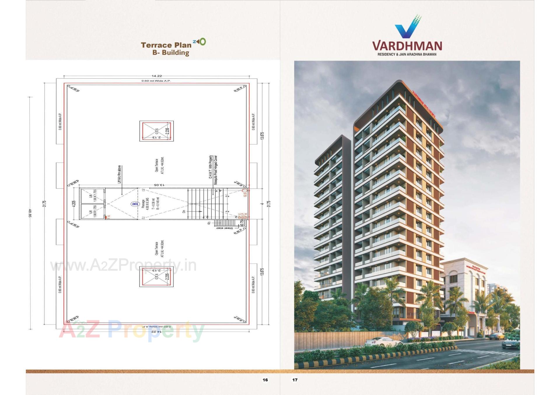  of real estate project Vardhman Residency   Jain Aradhna Bhawan located at Bharthana, Surat, Gujarat