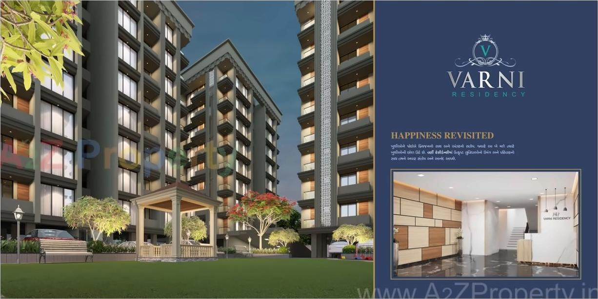 3D Elevation of real estate project Varni Residency located at Kholvad, Surat, Gujarat