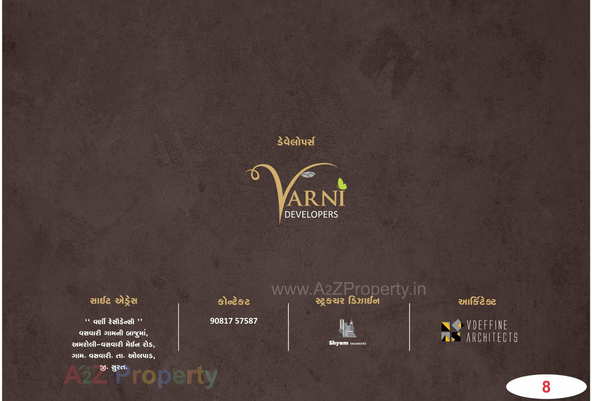  of real estate project Varni Residency located at Vasvari, Surat, Gujarat