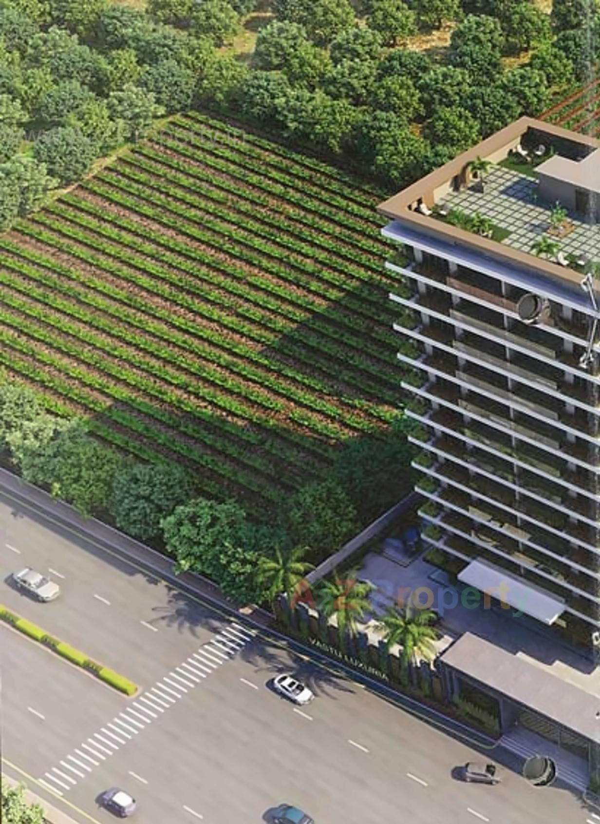 3D Elevation of real estate project Vastu Luxuria located at Puna, Surat, Gujarat