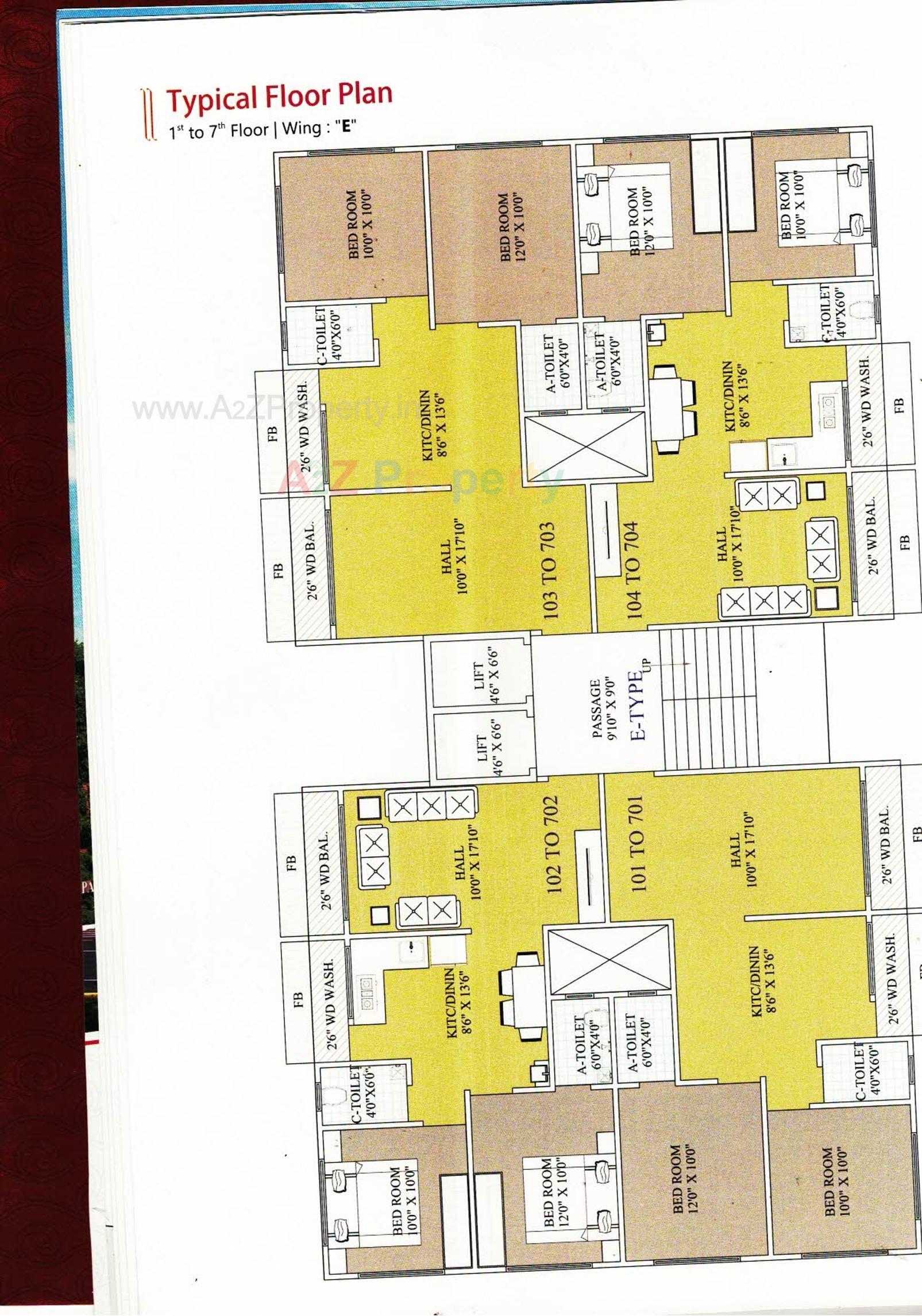 Layout of real estate project Vastu Palace located at Navagam, Surat, Gujarat