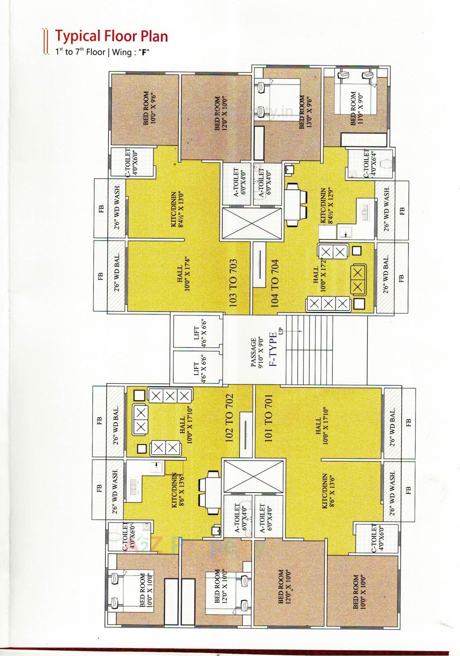 Layout of real estate project Vastu Palace located at Navagam, Surat, Gujarat