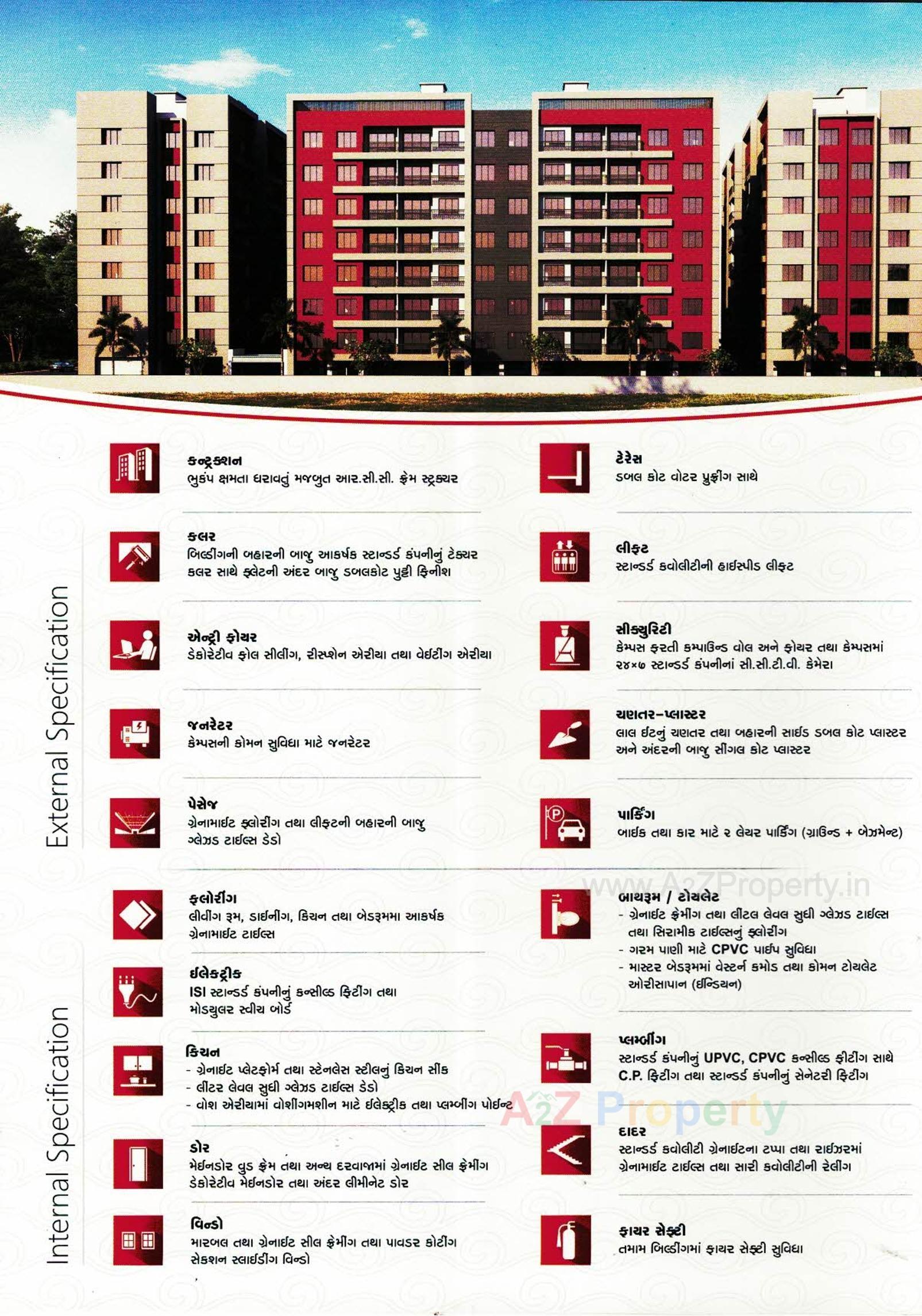  of real estate project Vastu Palace located at Navagam, Surat, Gujarat