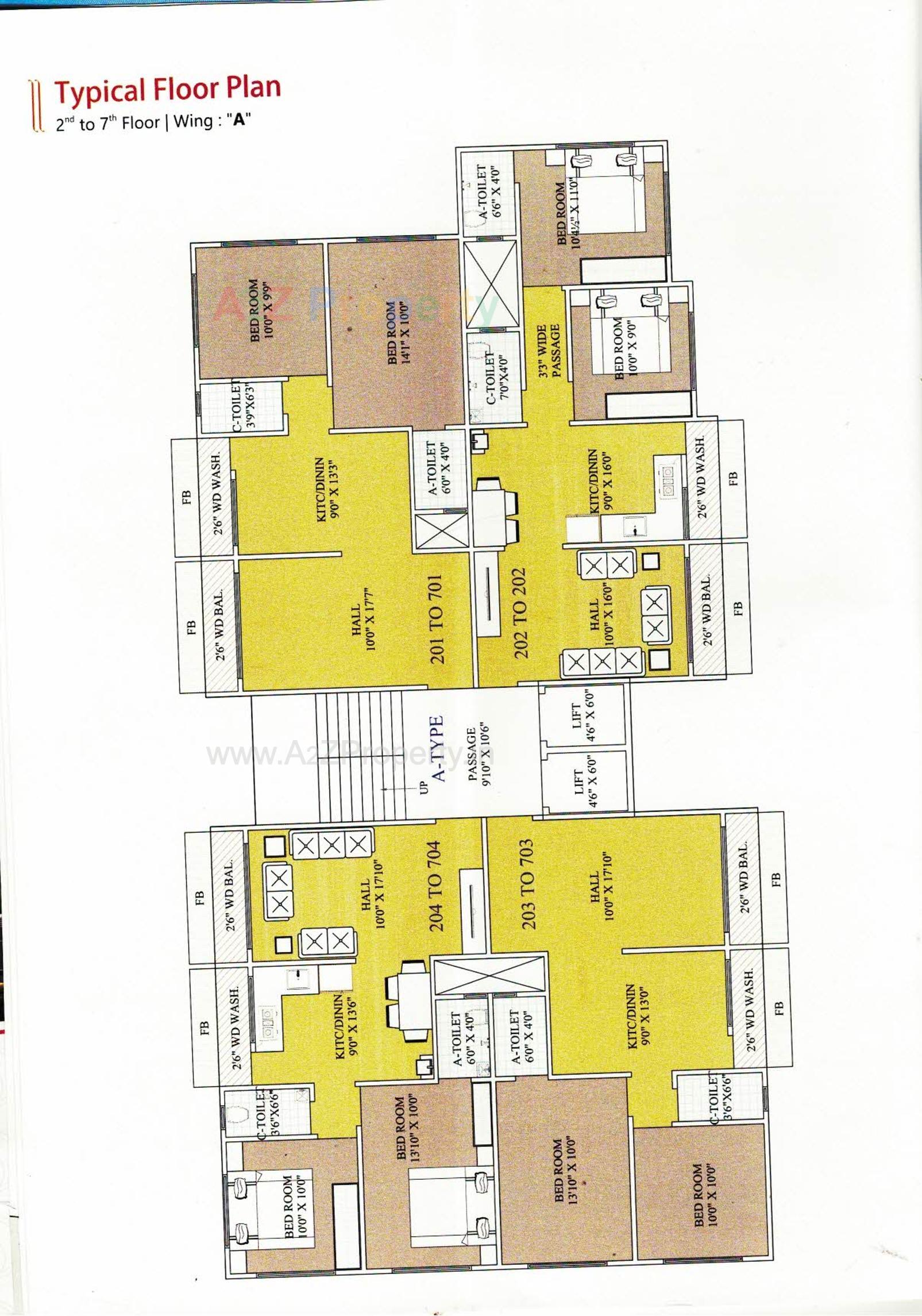 Layout of real estate project Vastu Palace located at Navagam, Surat, Gujarat