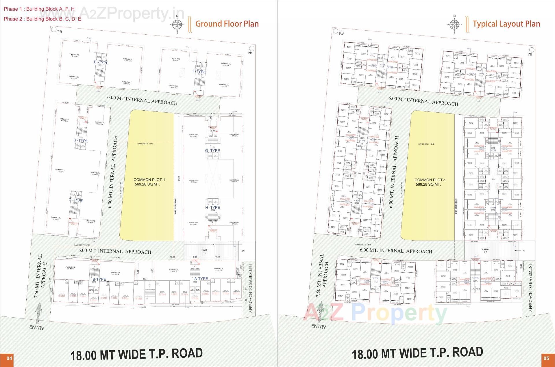 Layout of real estate project Vastu Palace located at Navagam, Surat, Gujarat