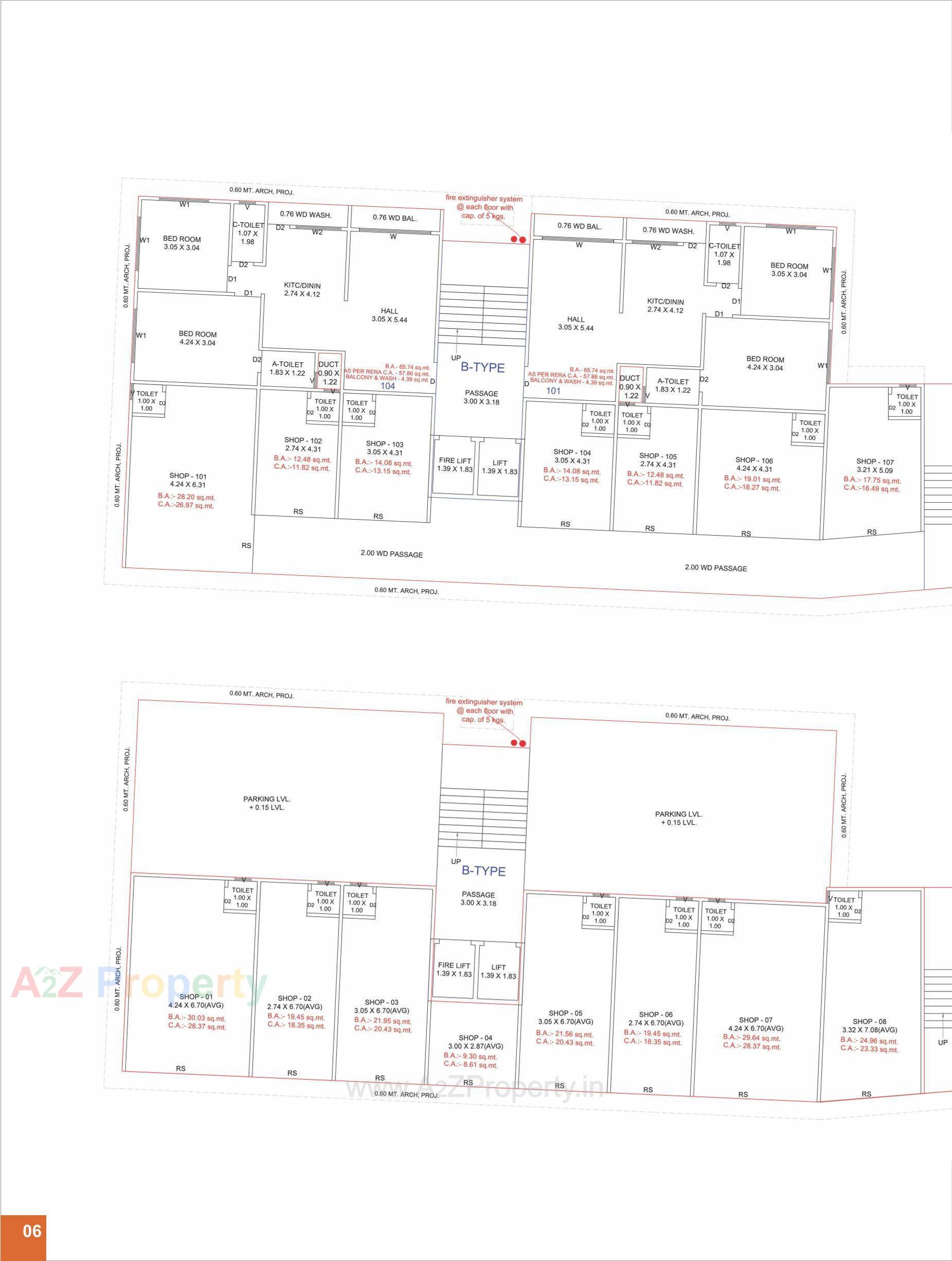 Layout of real estate project Vastu Palace located at Navagam, Surat, Gujarat