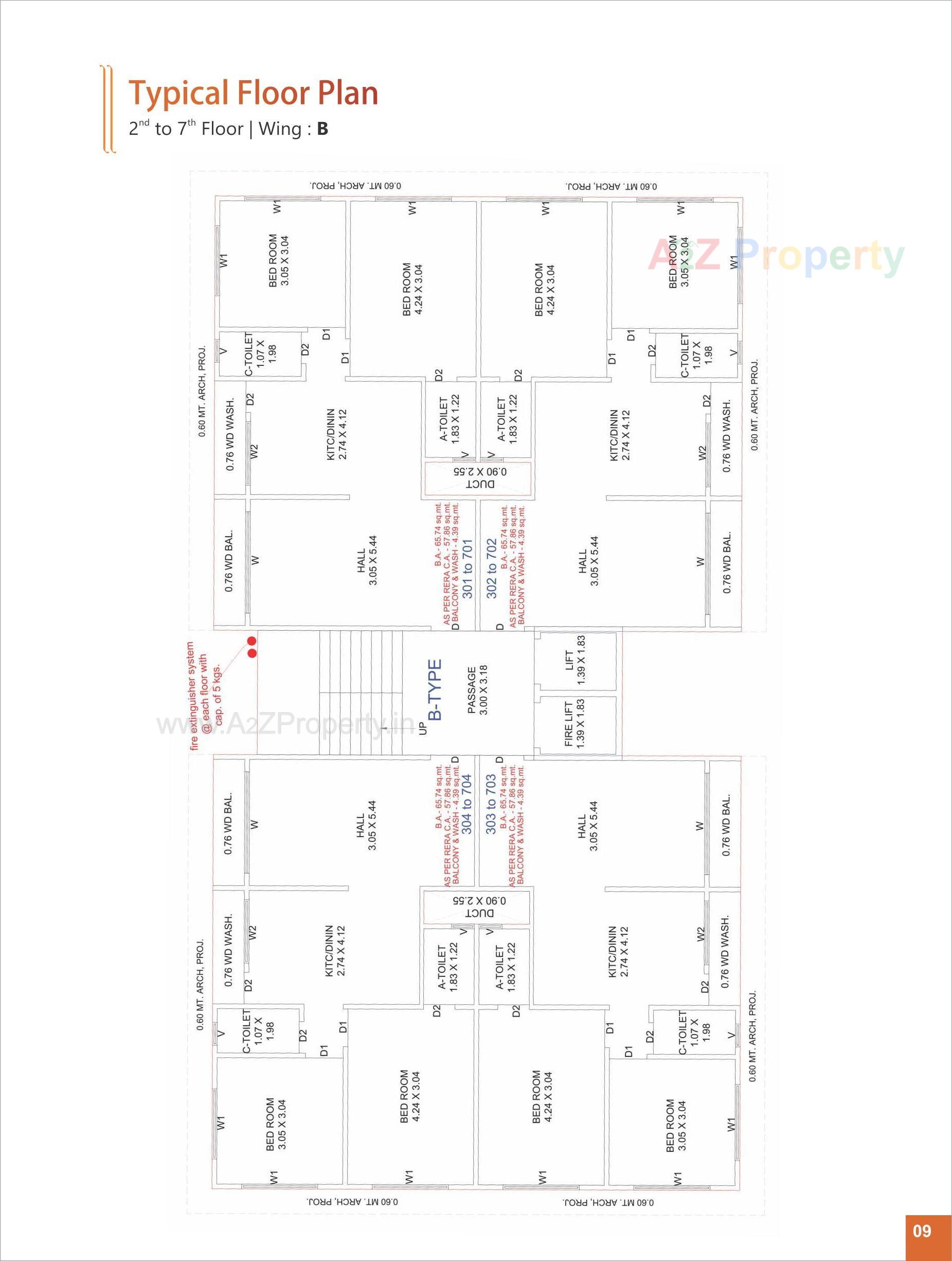 Layout of real estate project Vastu Palace located at Navagam, Surat, Gujarat
