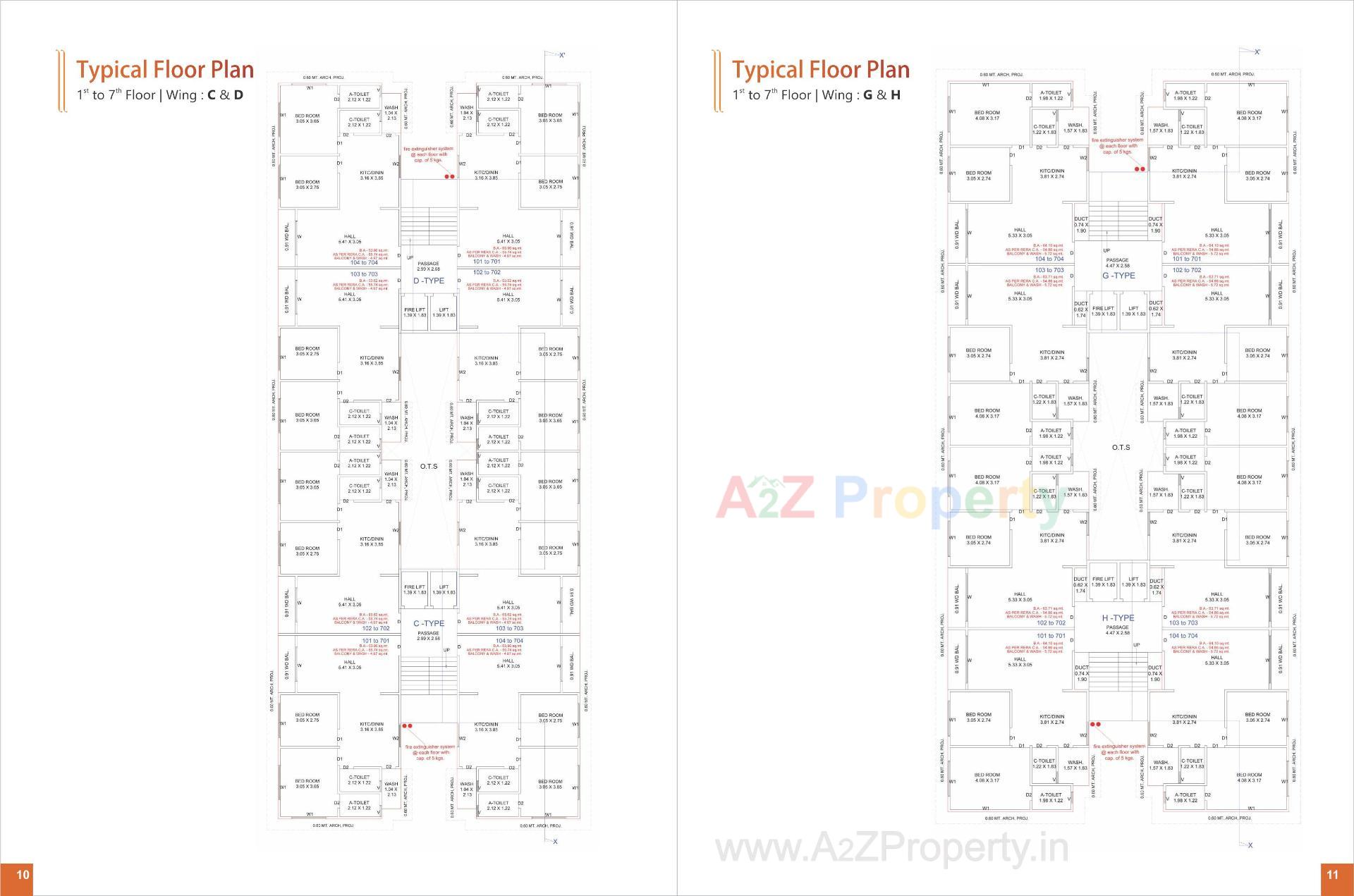 Layout of real estate project Vastu Palace located at Navagam, Surat, Gujarat