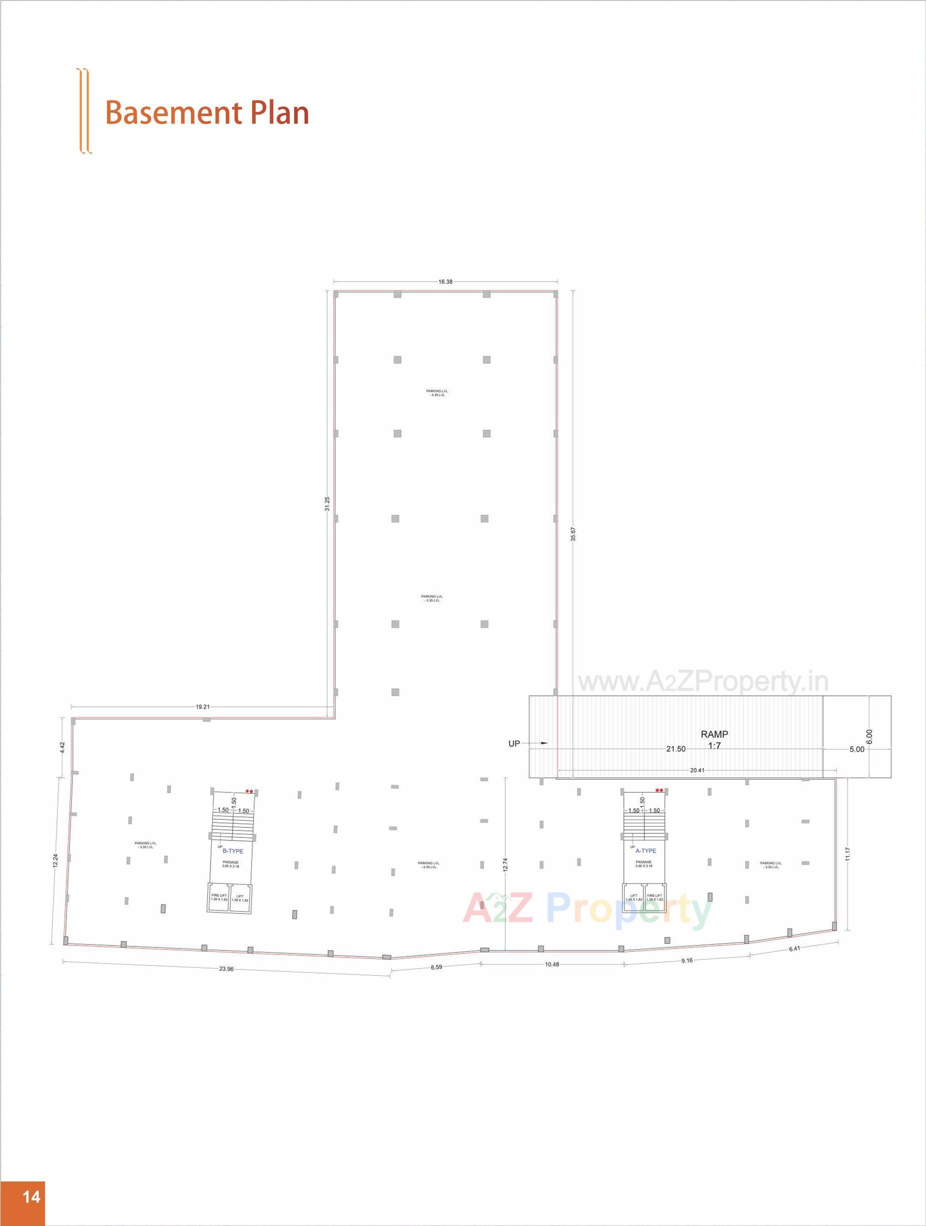 Layout of real estate project Vastu Palace located at Navagam, Surat, Gujarat