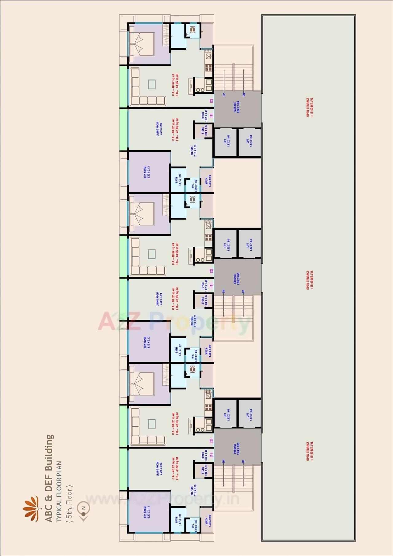 Layout of real estate project Vastupujan Residency located at Pandesara, Surat, Gujarat