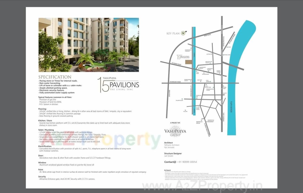  of real estate project Vasupujya 15 Pavilions located at Jahangirabad, Surat, Gujarat