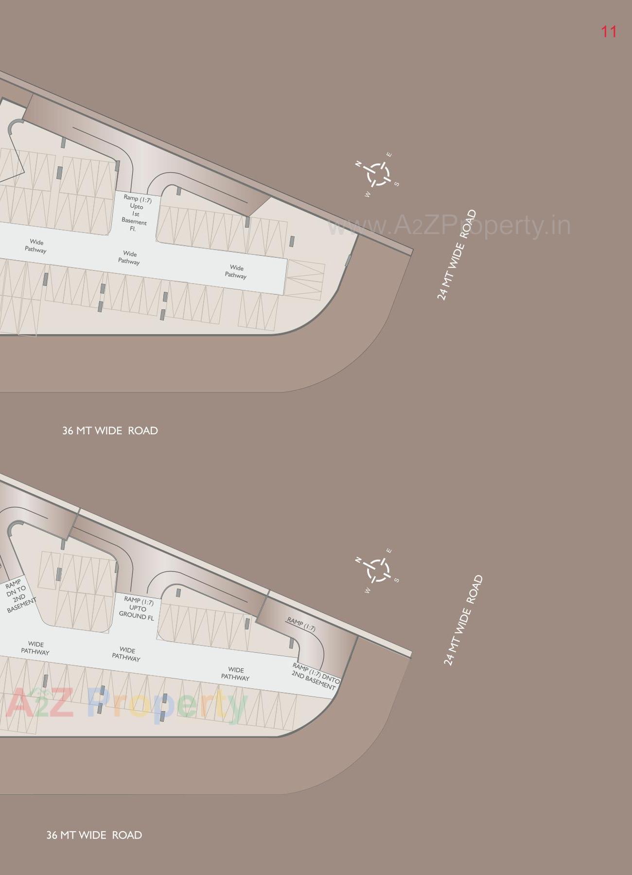Layout of real estate project Vasupujya Empire located at Adajan, Surat, Gujarat