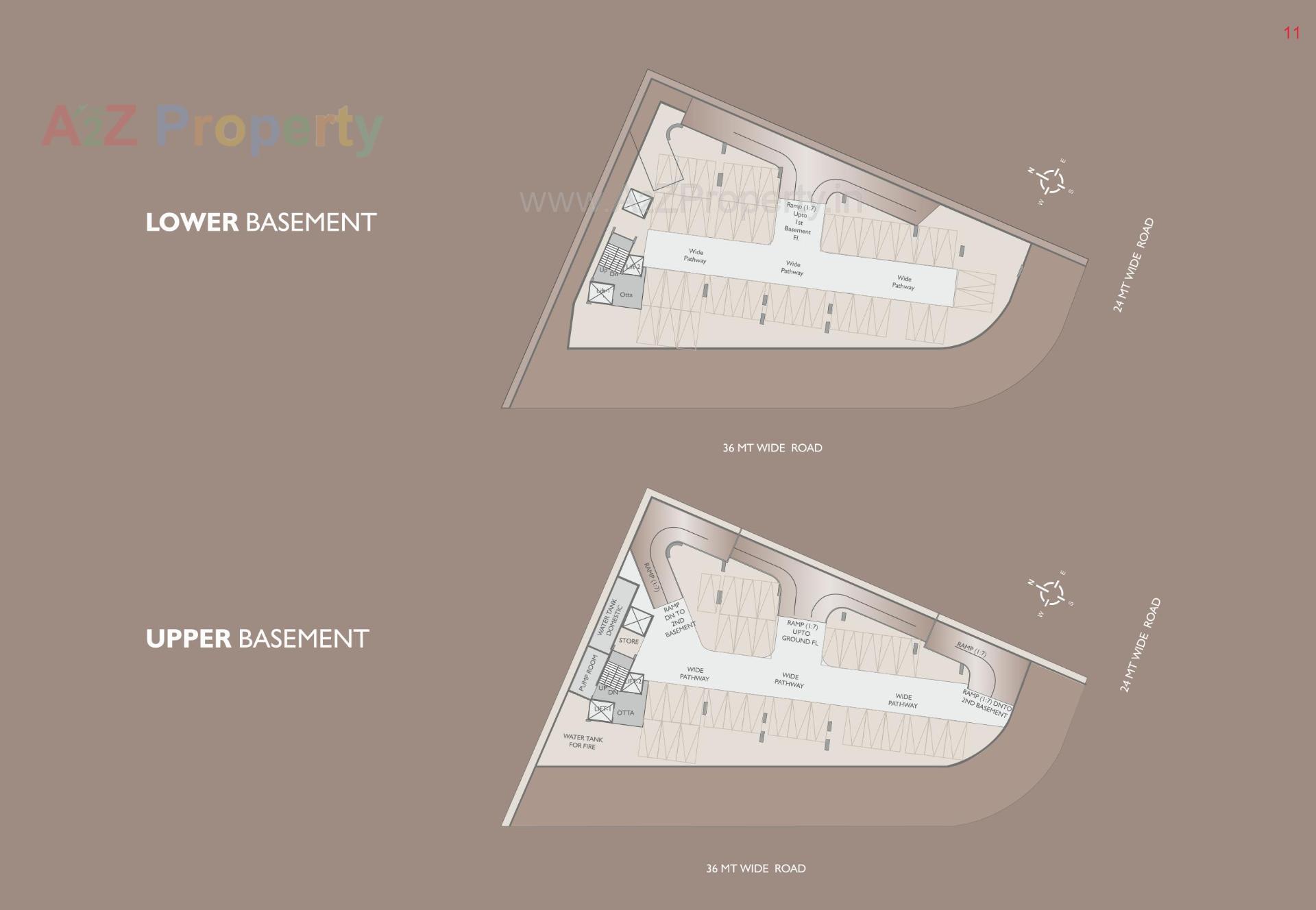 Layout of real estate project Vasupujya Empire located at Adajan, Surat, Gujarat
