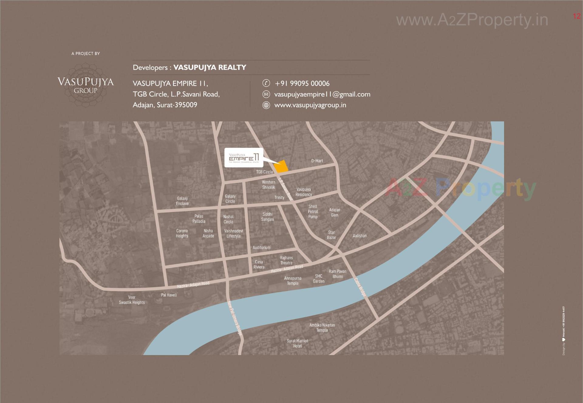  of real estate project Vasupujya Empire located at Adajan, Surat, Gujarat