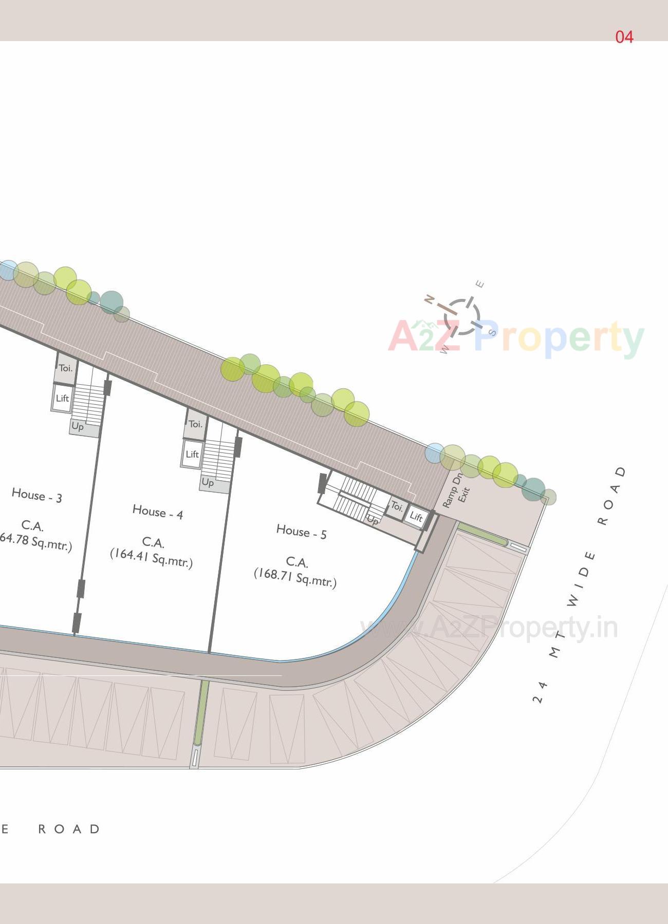 Layout of real estate project Vasupujya Empire located at Adajan, Surat, Gujarat