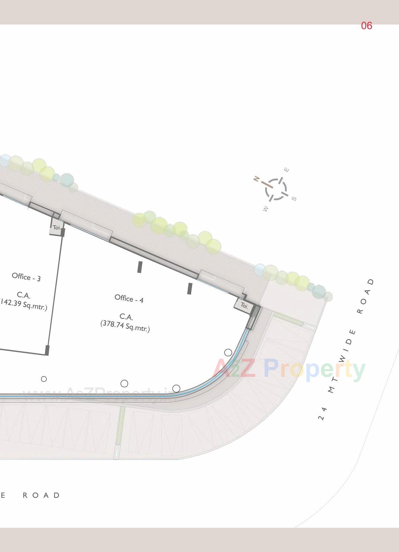 Layout of real estate project Vasupujya Empire located at Adajan, Surat, Gujarat