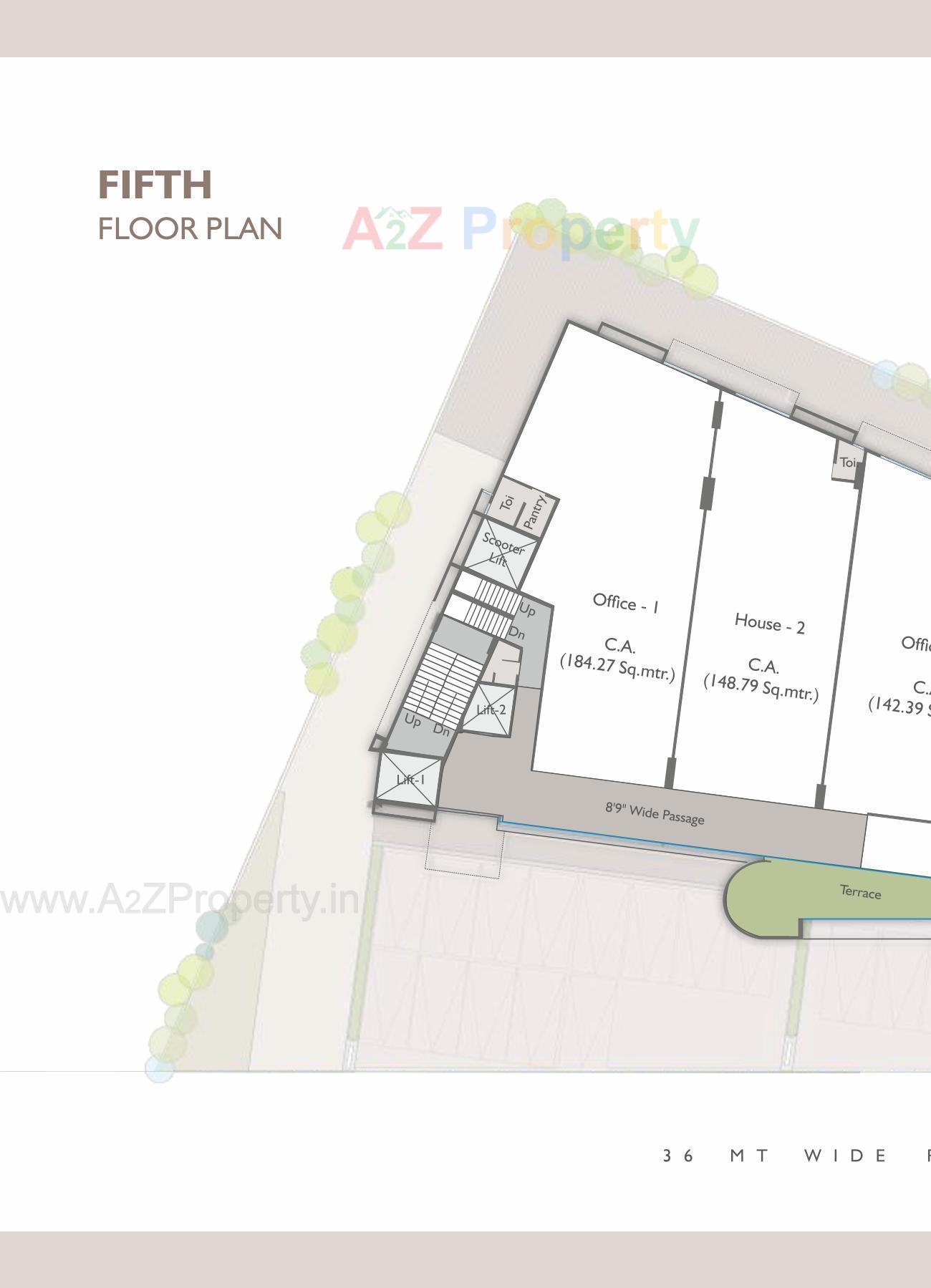 Layout of real estate project Vasupujya Empire located at Adajan, Surat, Gujarat