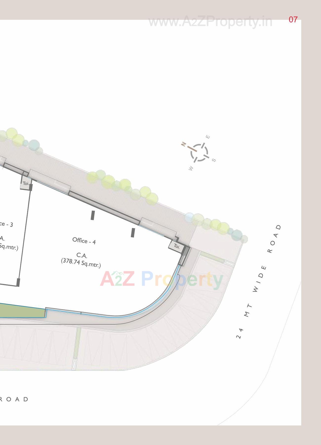 Layout of real estate project Vasupujya Empire located at Adajan, Surat, Gujarat
