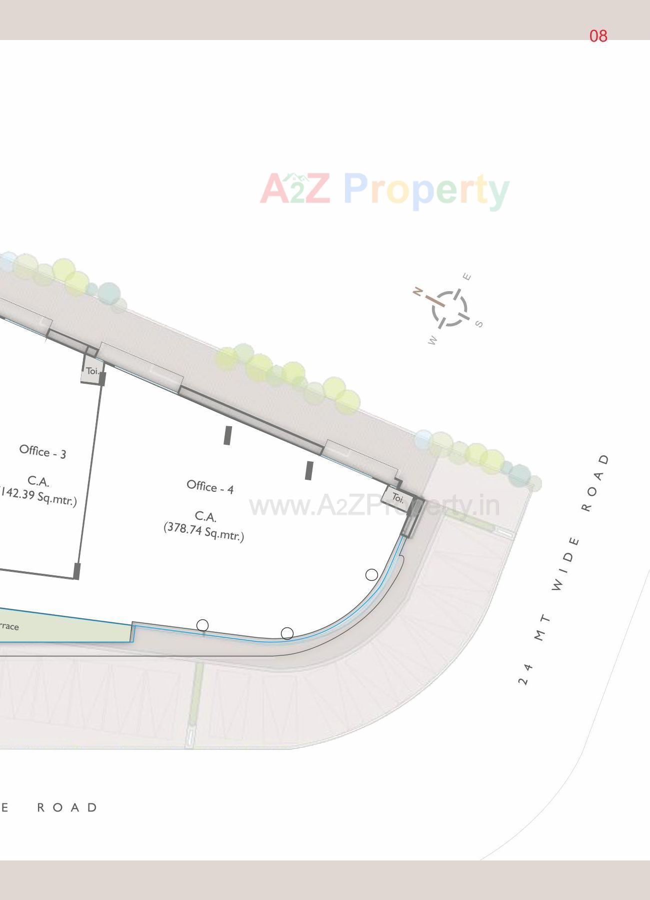 Layout of real estate project Vasupujya Empire located at Adajan, Surat, Gujarat