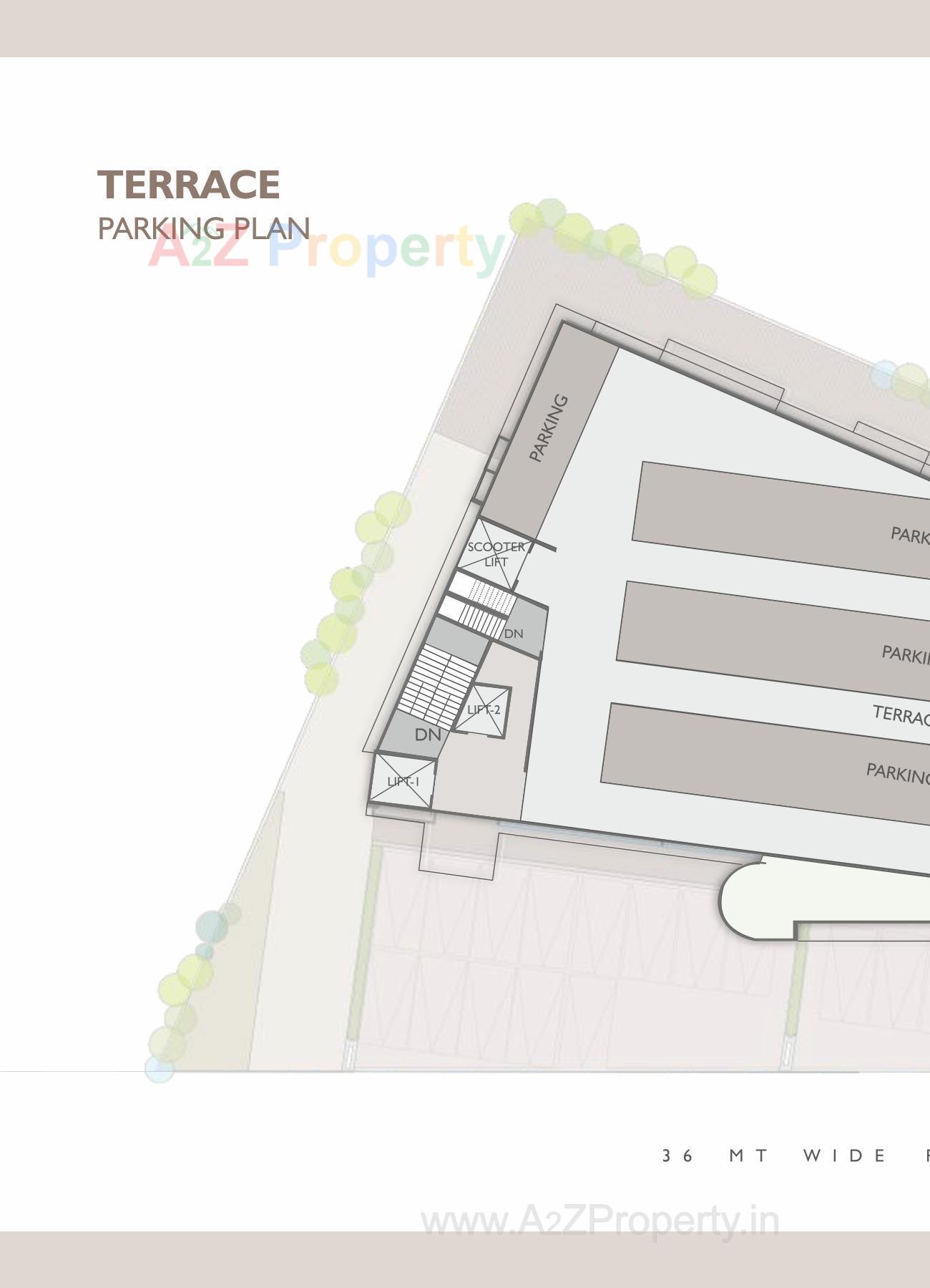 Layout of real estate project Vasupujya Empire located at Adajan, Surat, Gujarat