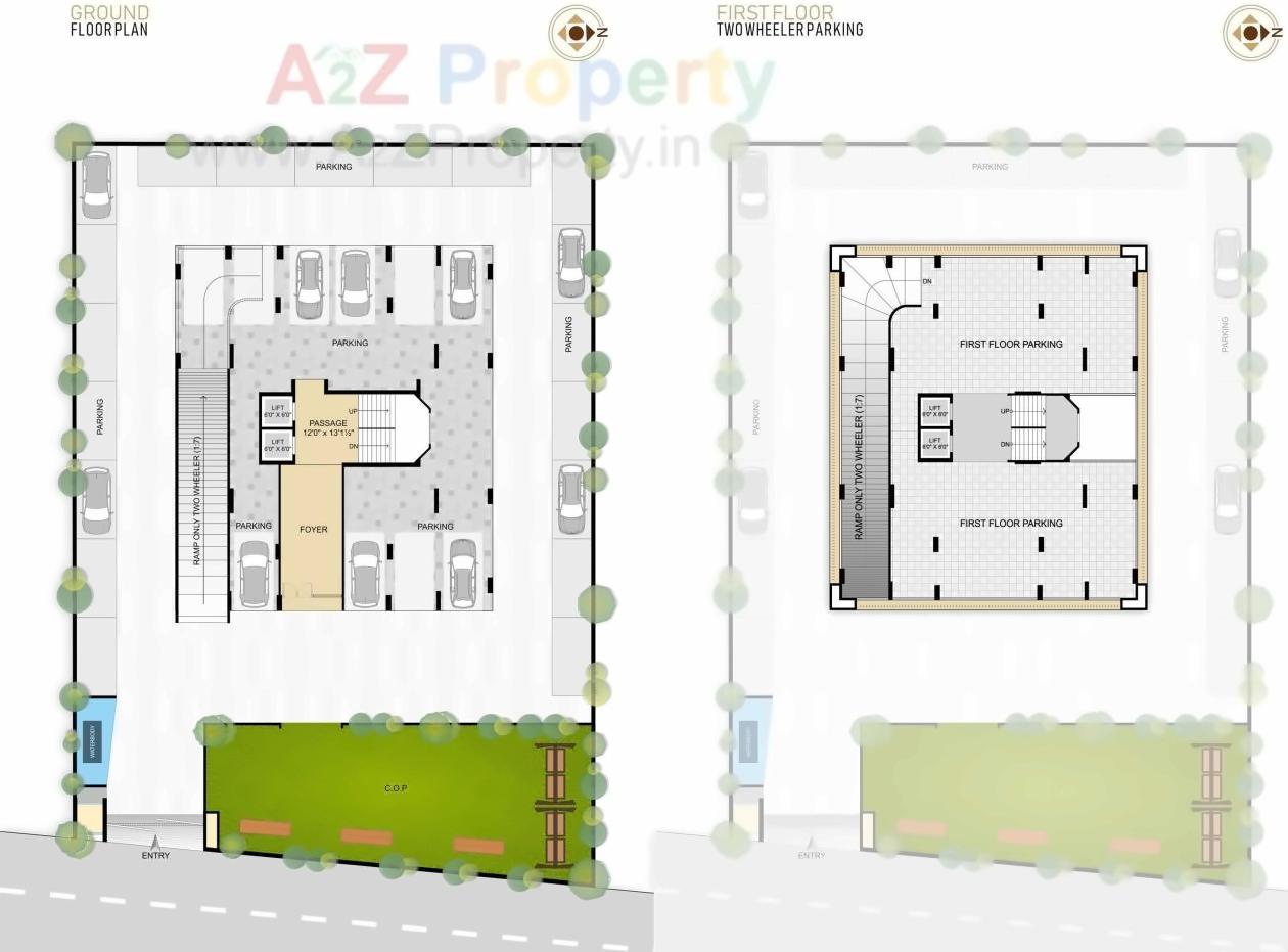 Layout of real estate project Vatsalya Residency located at Jahangir-pura, Surat, Gujarat