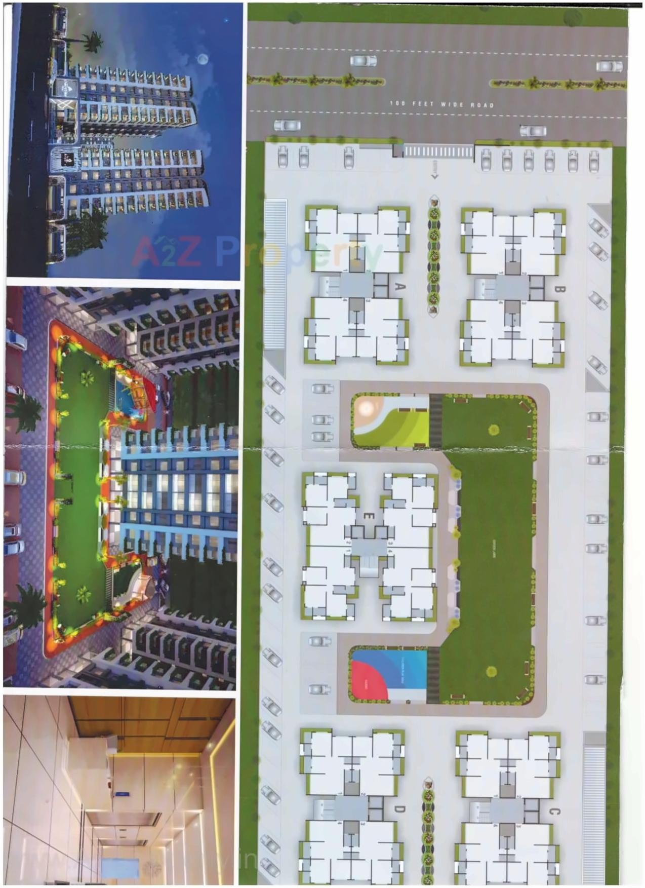 Layout of real estate project Vedant Elegance located at Varachha, Surat, Gujarat