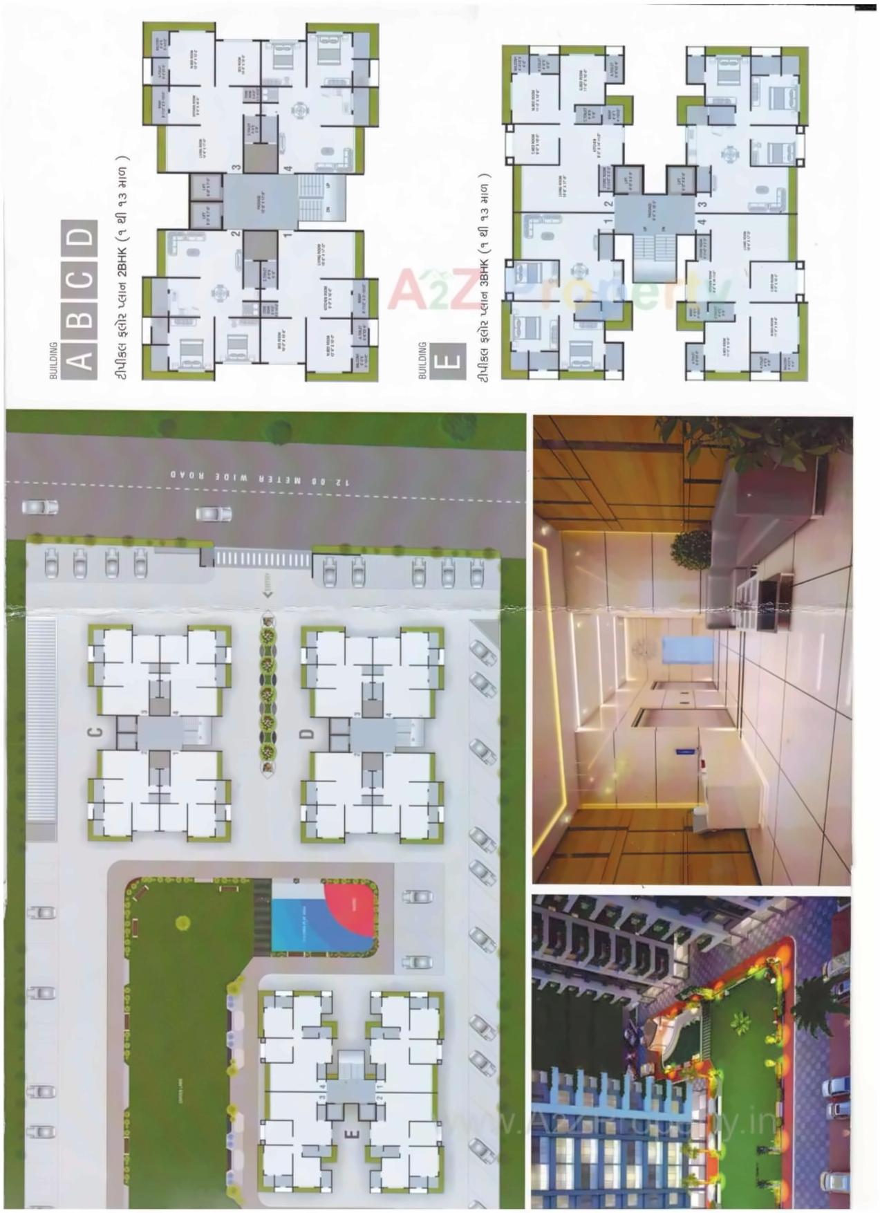 Layout of real estate project Vedant Elegance located at Varachha, Surat, Gujarat