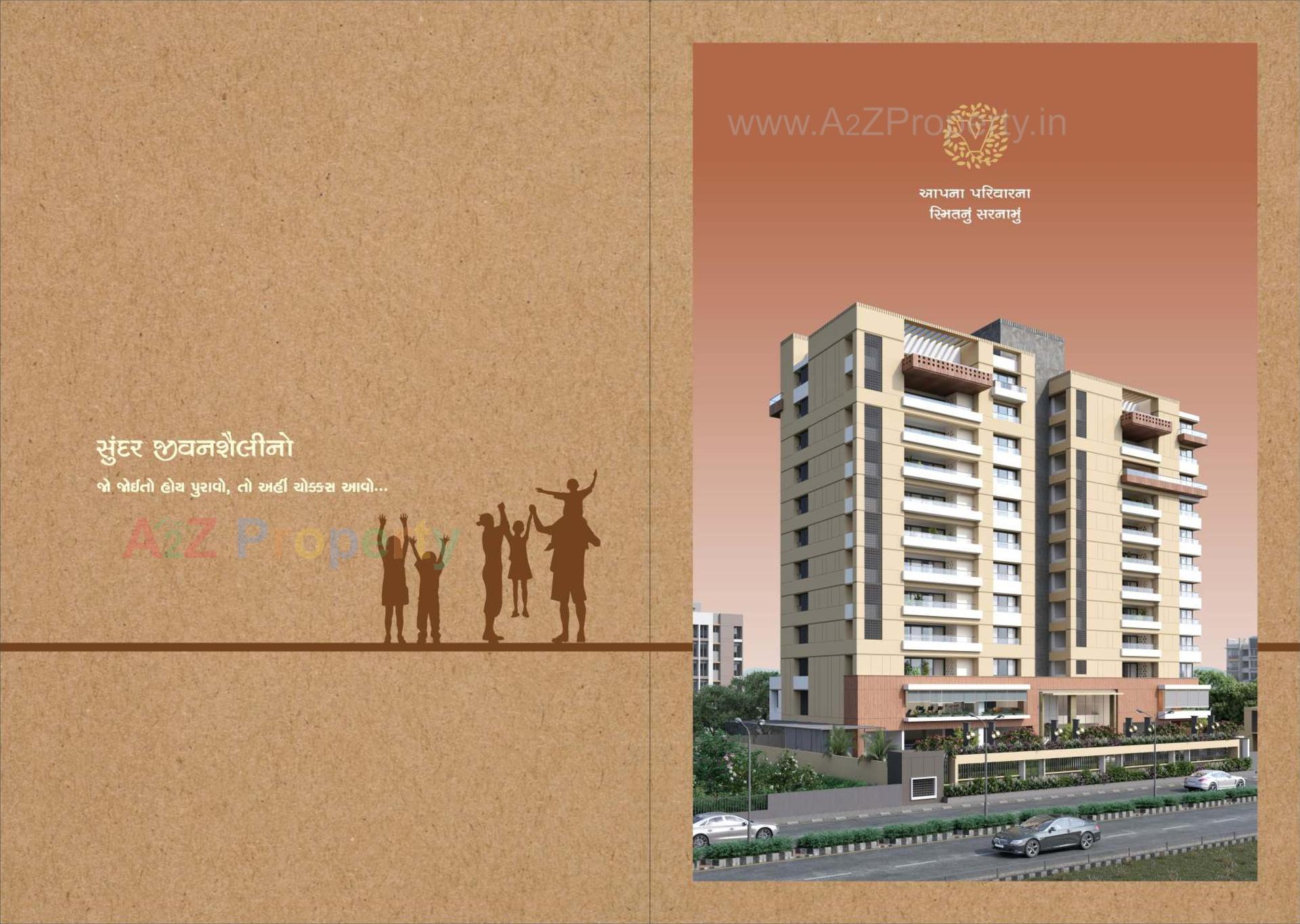 3D Elevation of real estate project Vedant Heights located at Bharthana, Surat, Gujarat