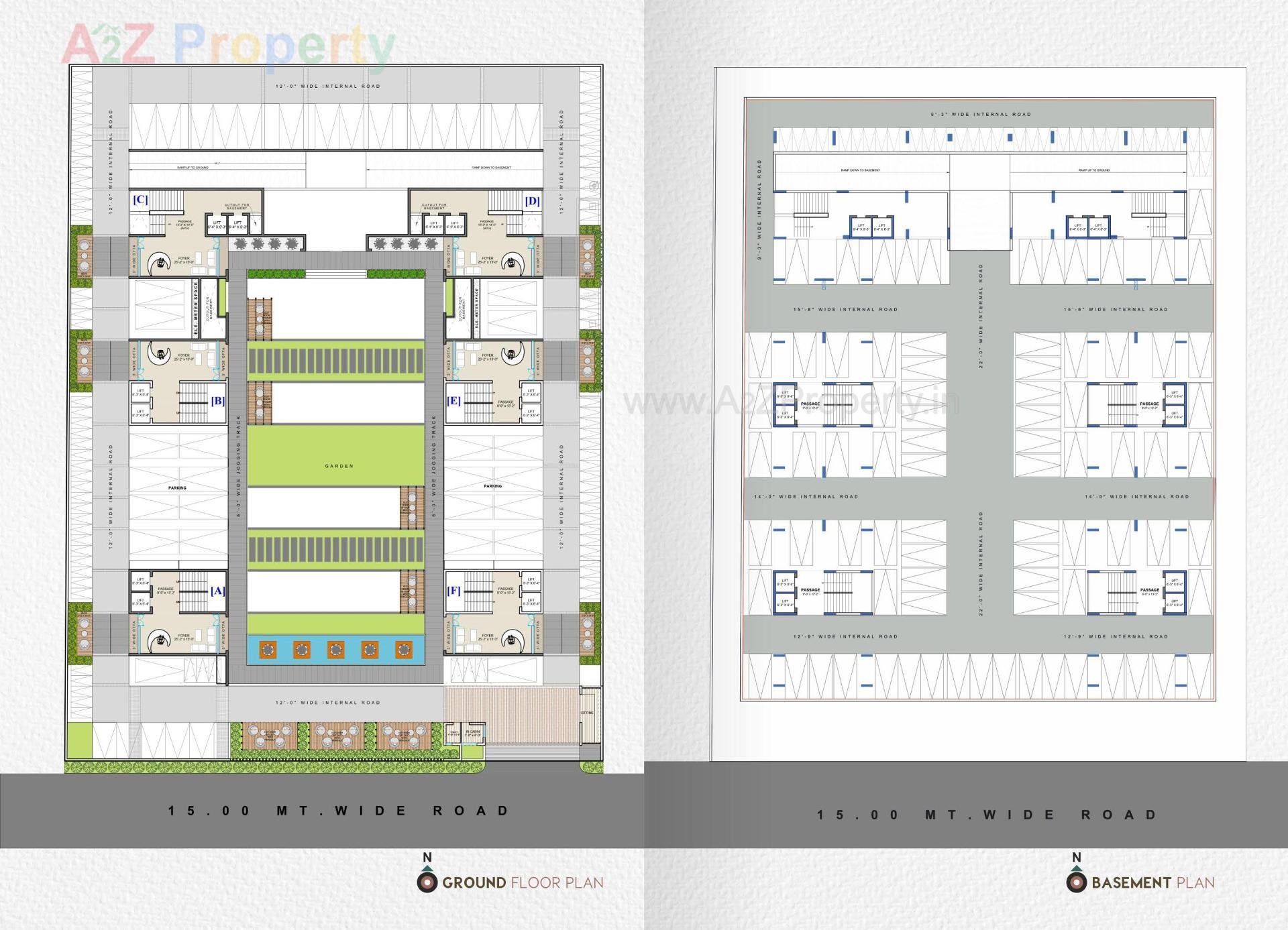 Layout of real estate project Veer Amanta located at Pal, Surat, Gujarat