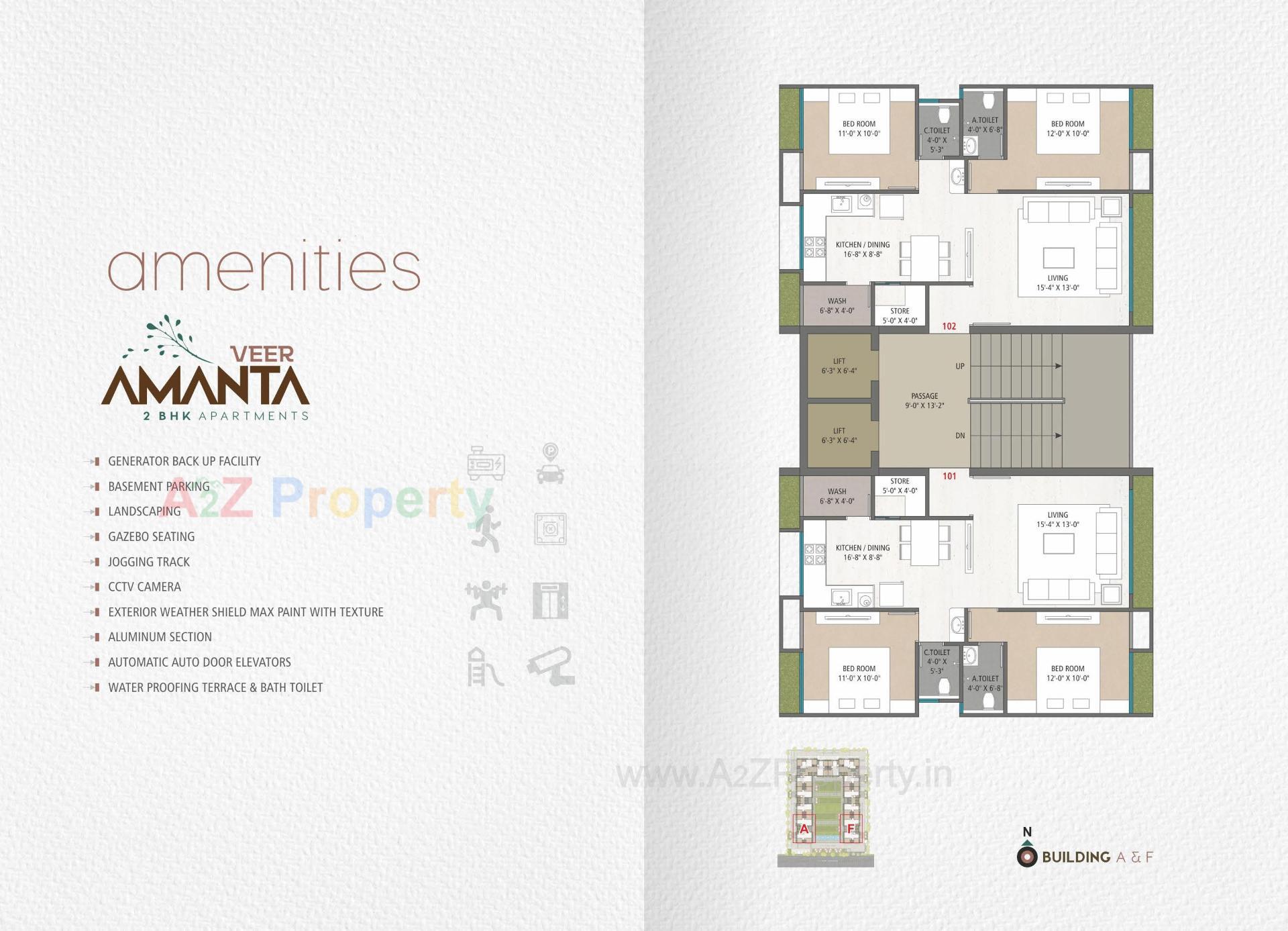 Layout of real estate project Veer Amanta located at Pal, Surat, Gujarat
