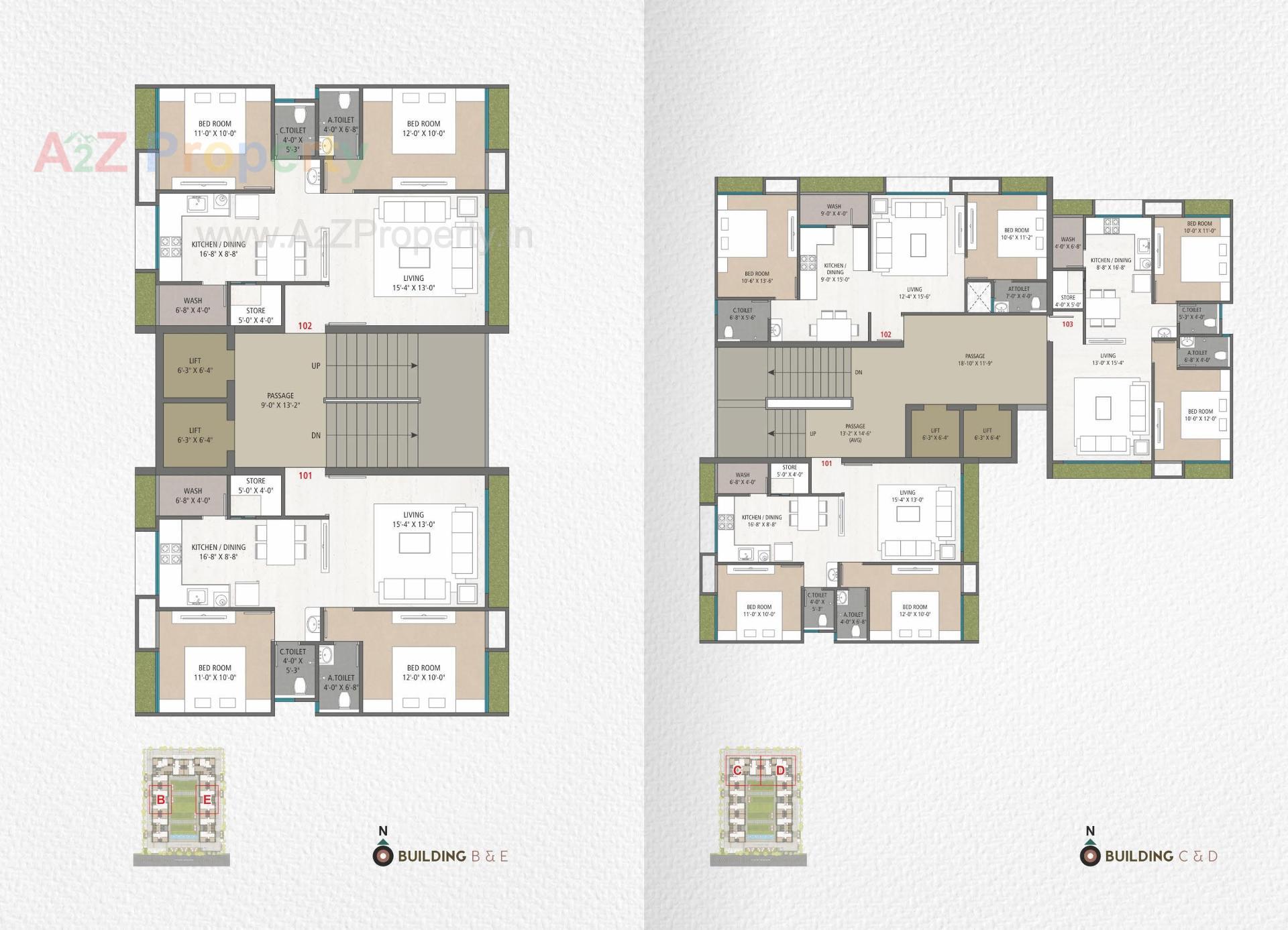 Layout of real estate project Veer Amanta located at Pal, Surat, Gujarat