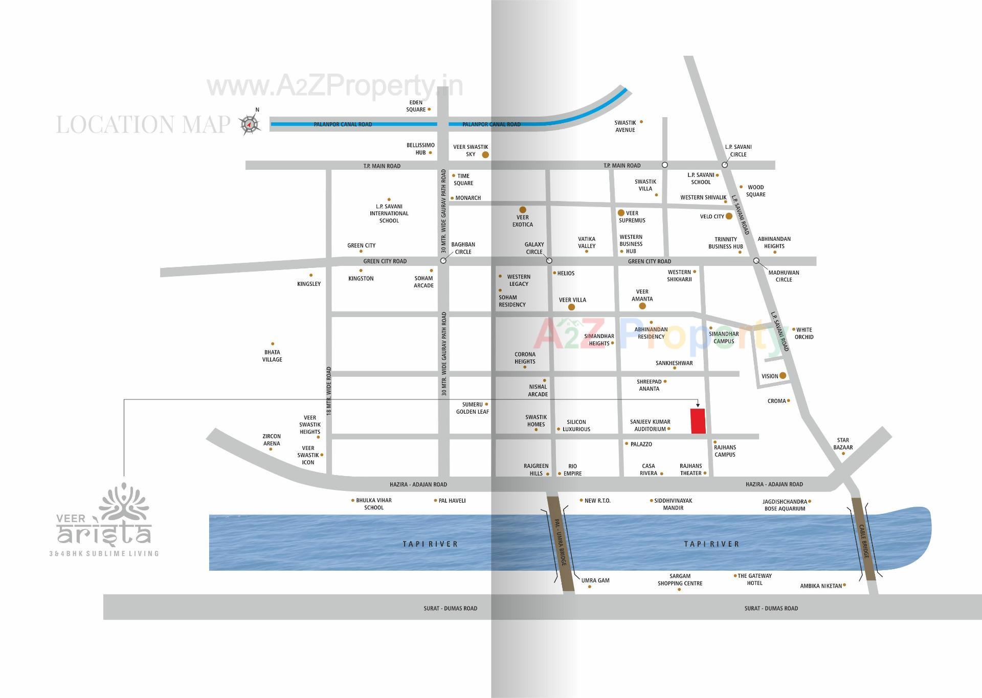  of real estate project Veer Arista located at Pal, Surat, Gujarat