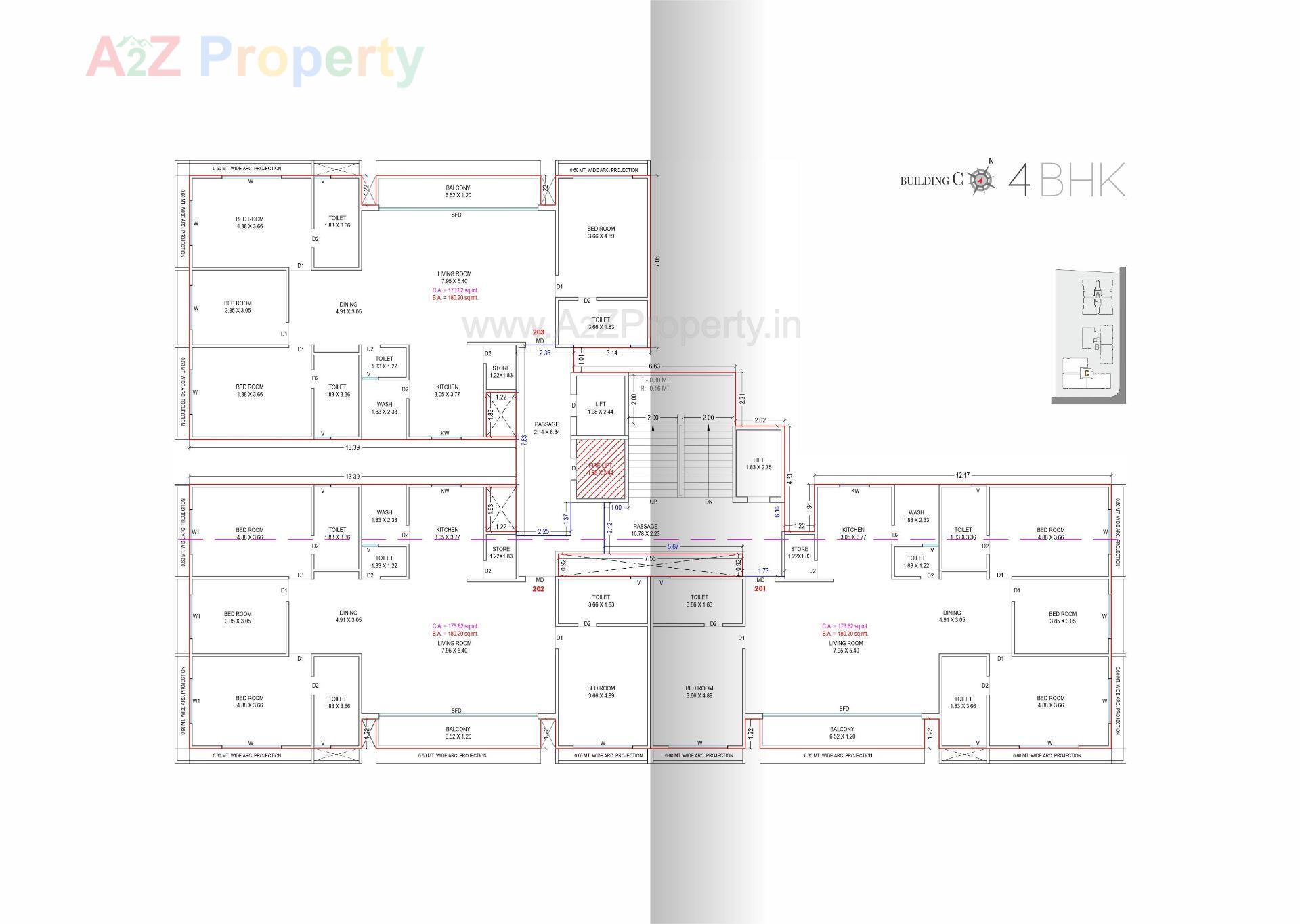 Layout of real estate project Veer Arista located at Pal, Surat, Gujarat